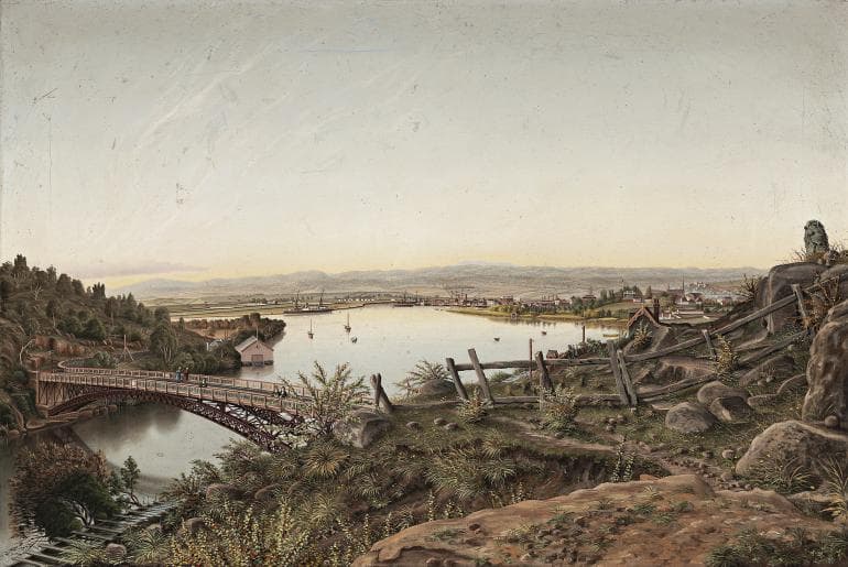 John Campbell’s first ever recorded work, View of Launceston