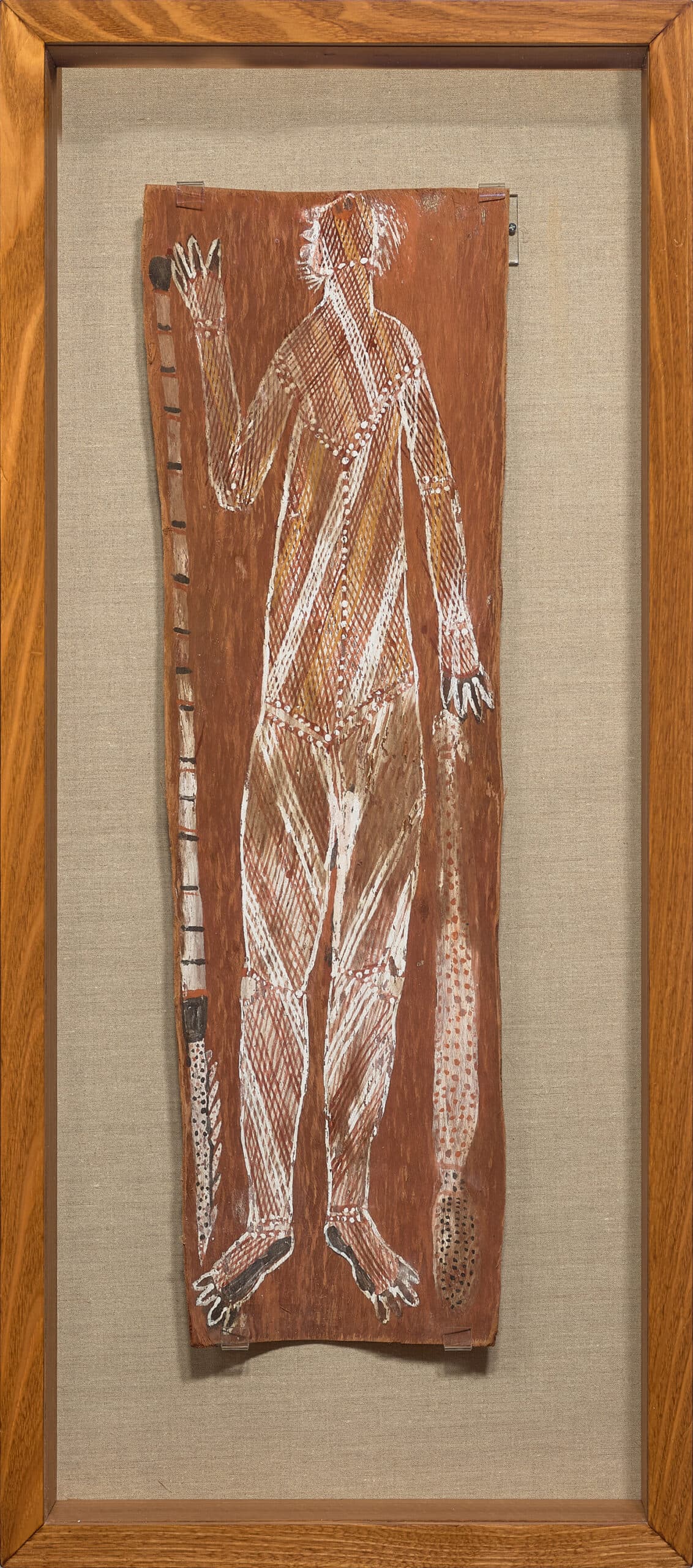 MALE SPIRIT WITH SPEARTHROWER (BORNDOK) AND HOOKED SPEAR (BOKKO)