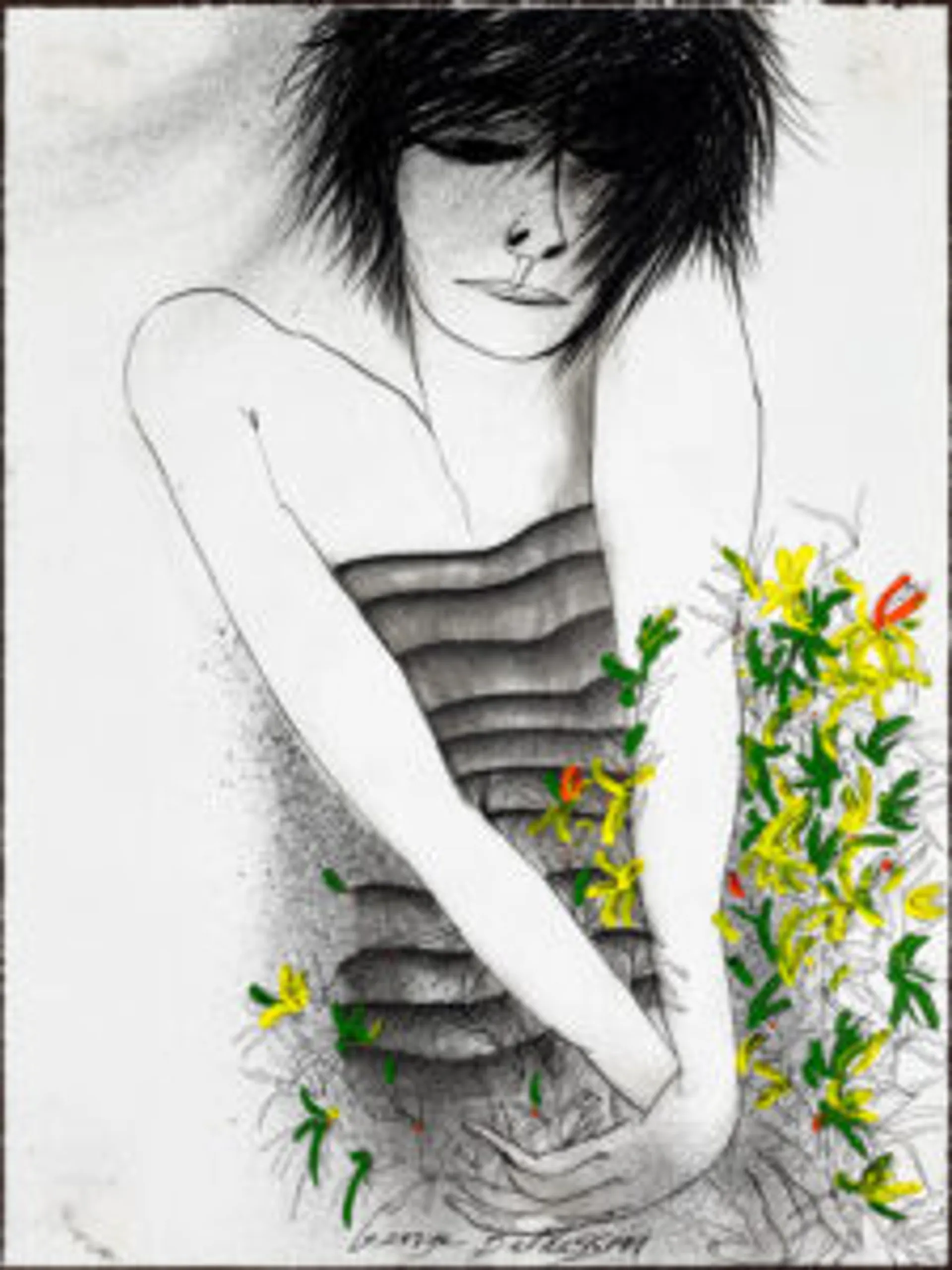 WOMAN WITH FLOWERS
