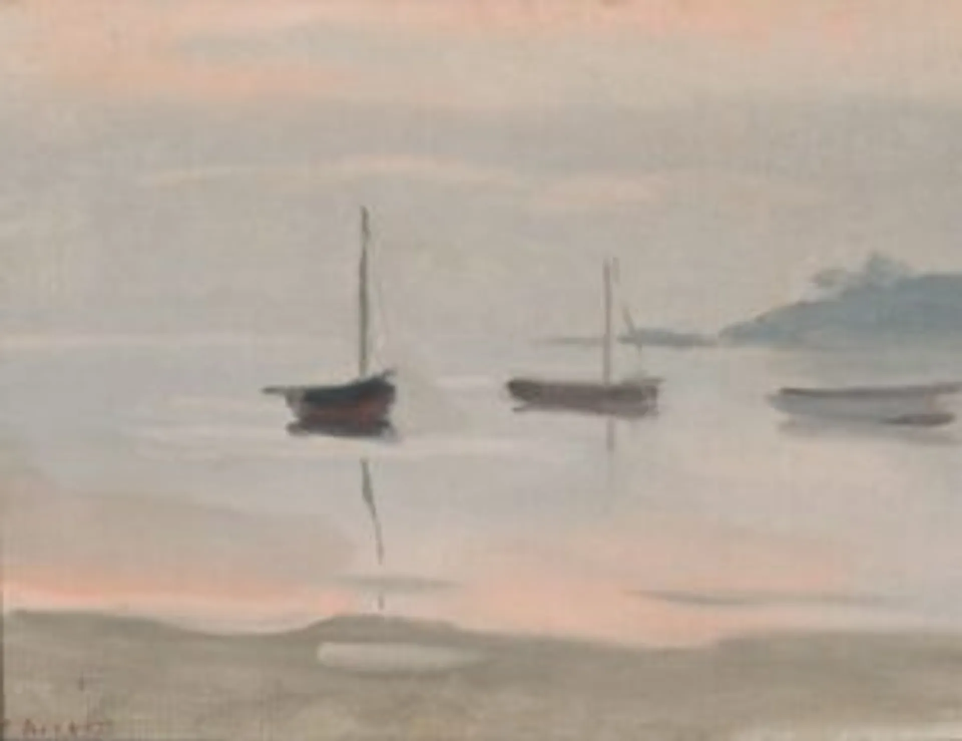 BOATS AT SUNSET