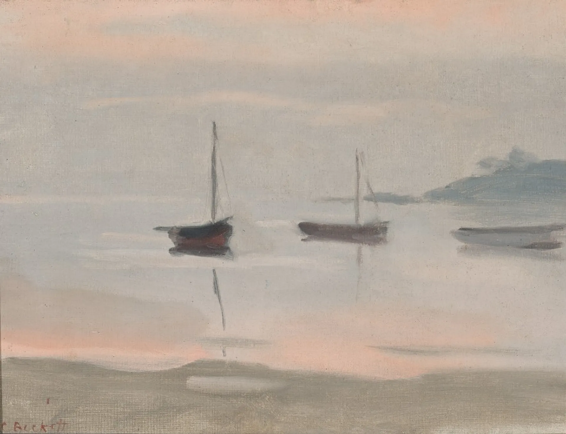 BOATS AT SUNSET