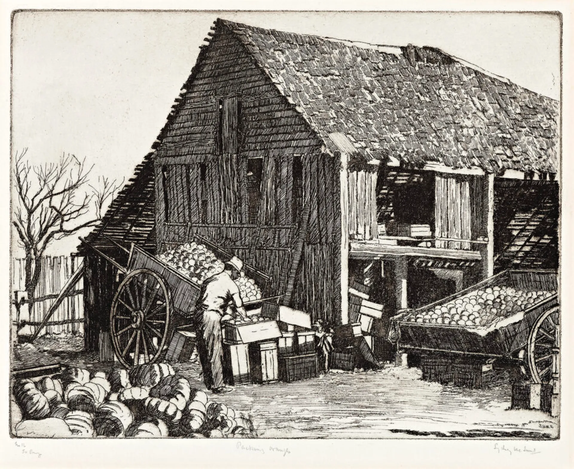 A COLLECTION OF 23 ETCHINGS, 1914 –