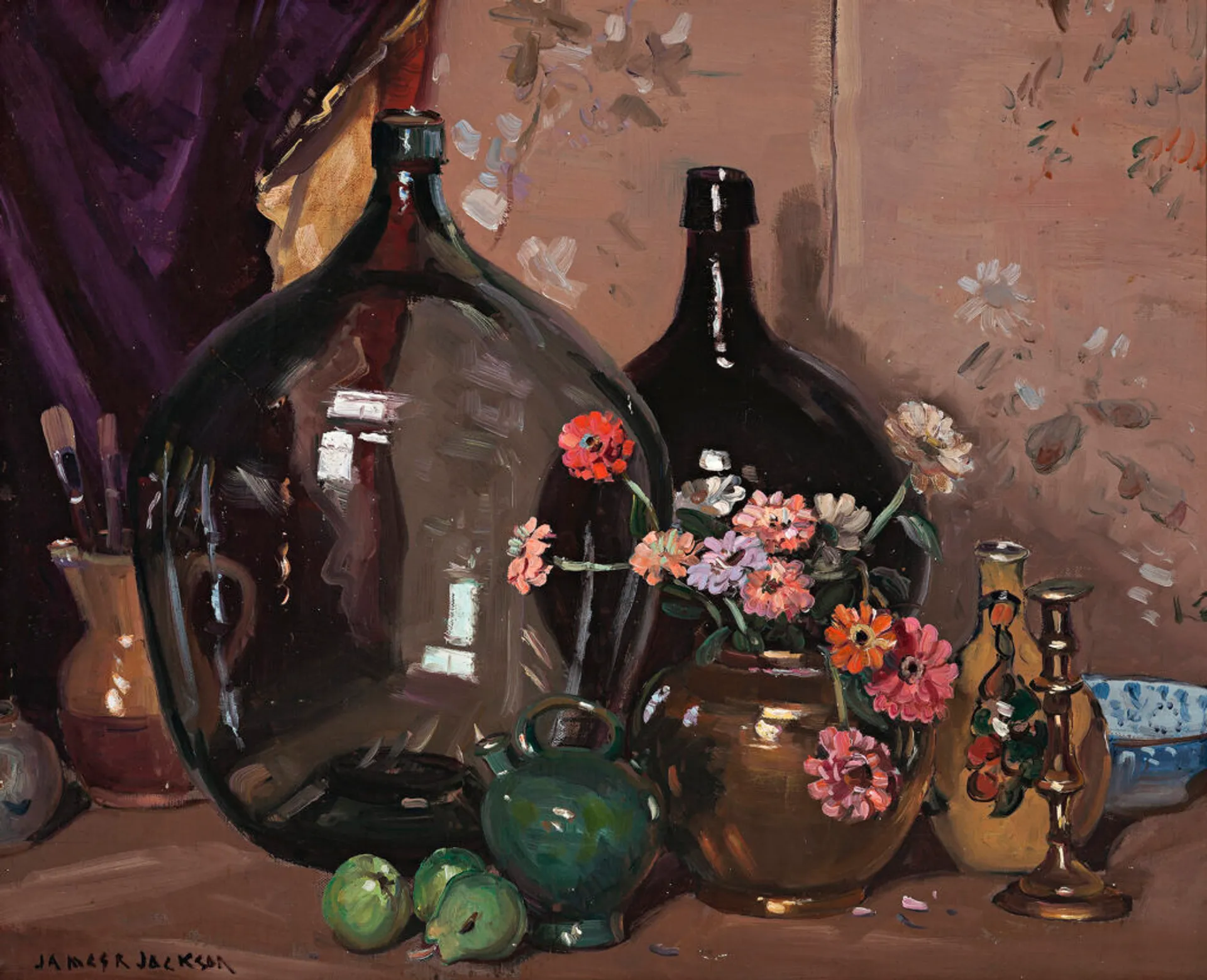 STILL LIFE WITH BOTTLES