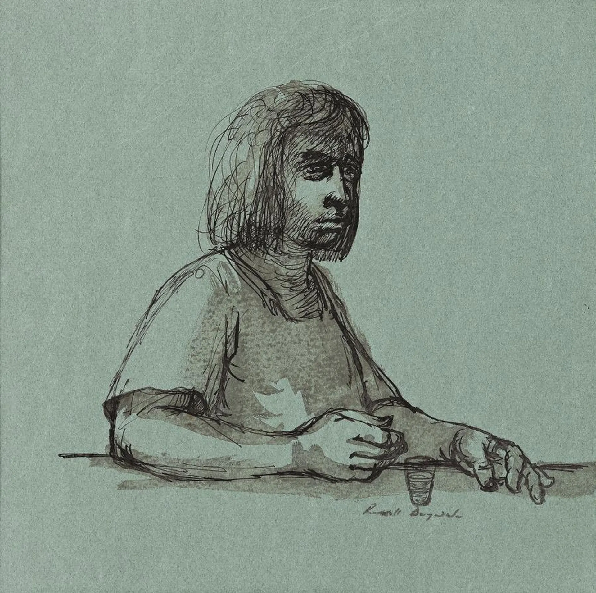 WOMAN AT BAR