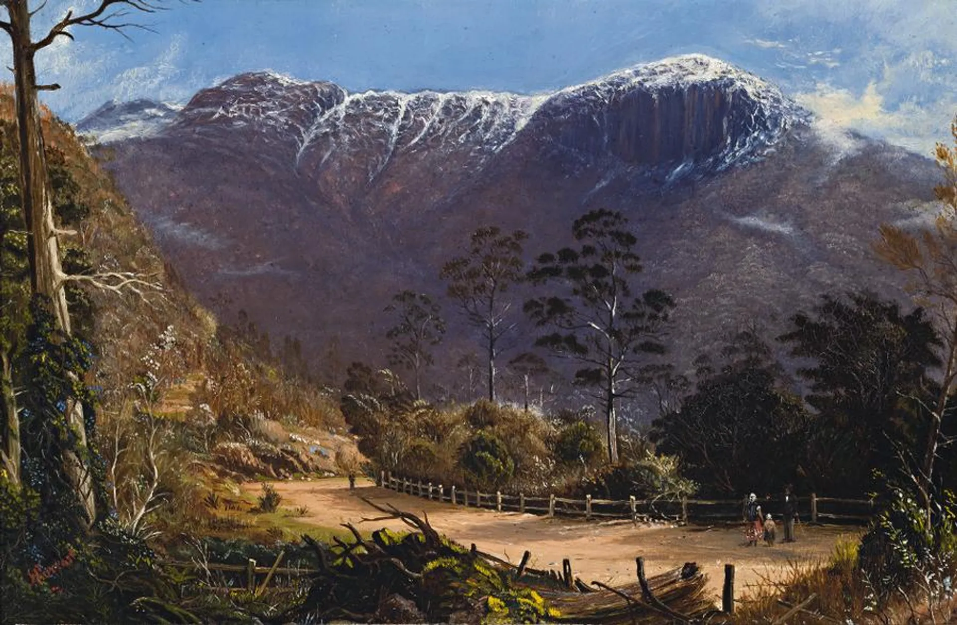 STRICKLAND AVENUE, HOBART WITH MOUNT WELLINGTON IN THE DISTANCE