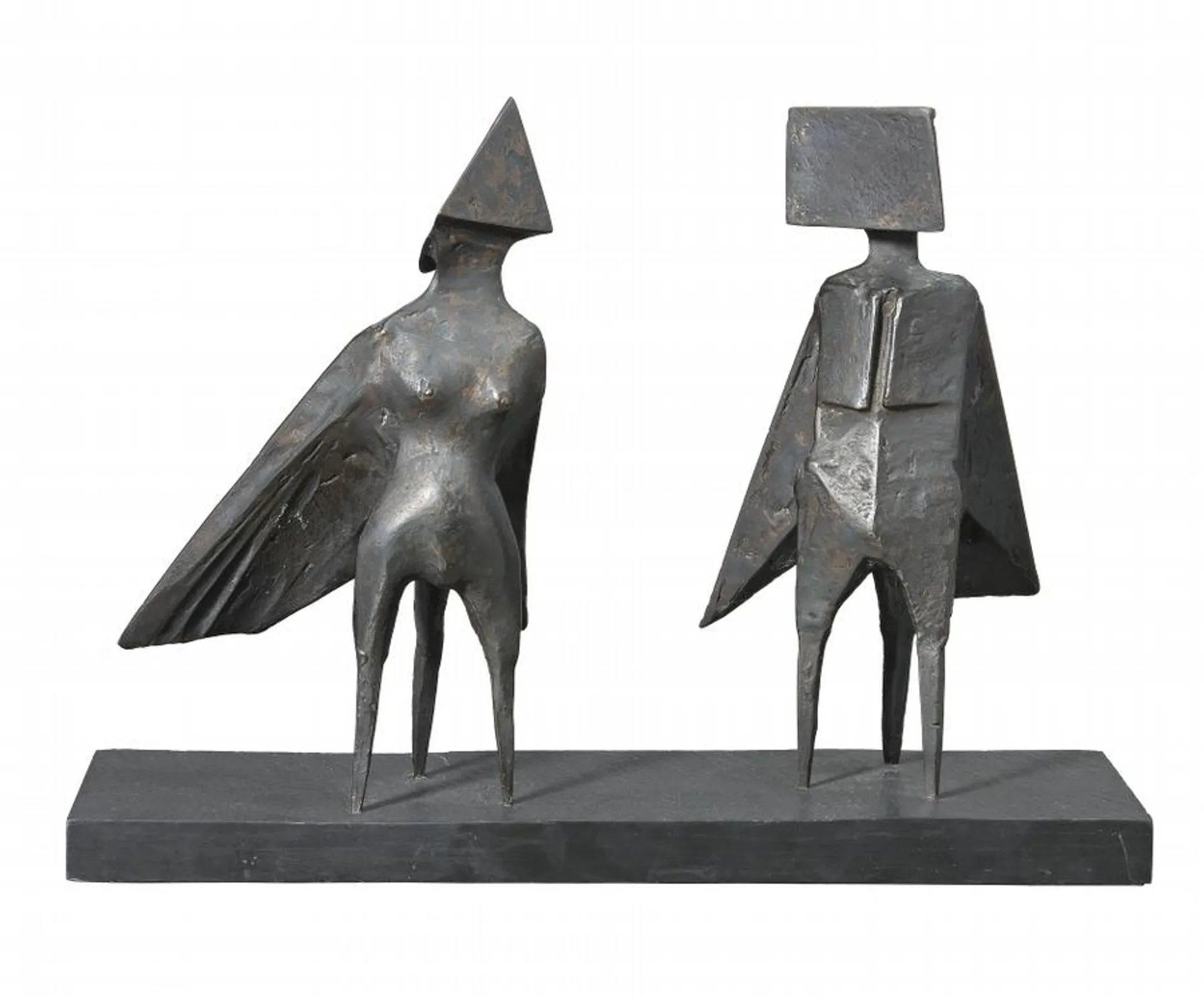 MAQUETTE III TWO WINGED FIGURES