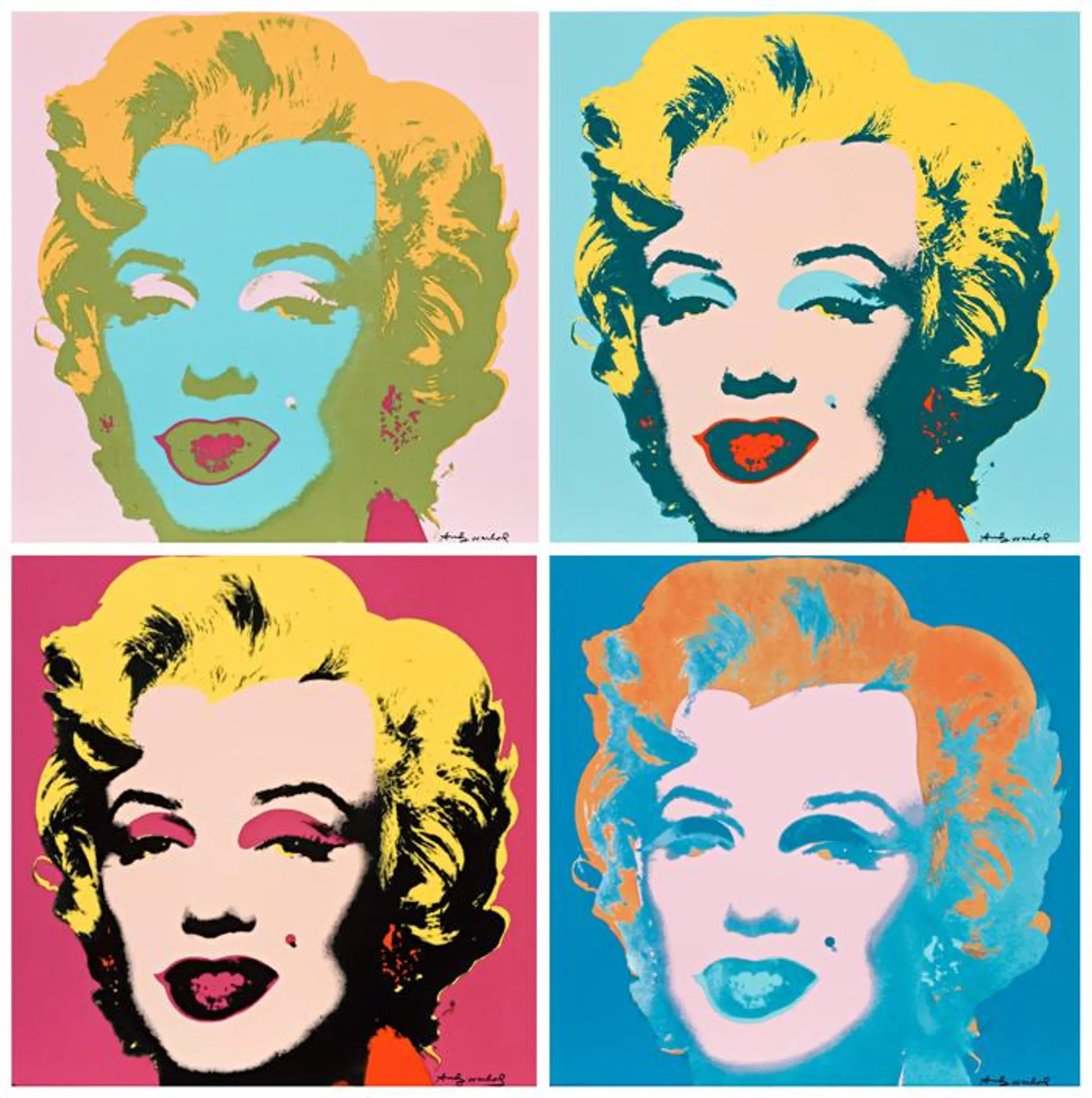 MARILYN MONROE (SET OF FOUR CERAMIC TILES)