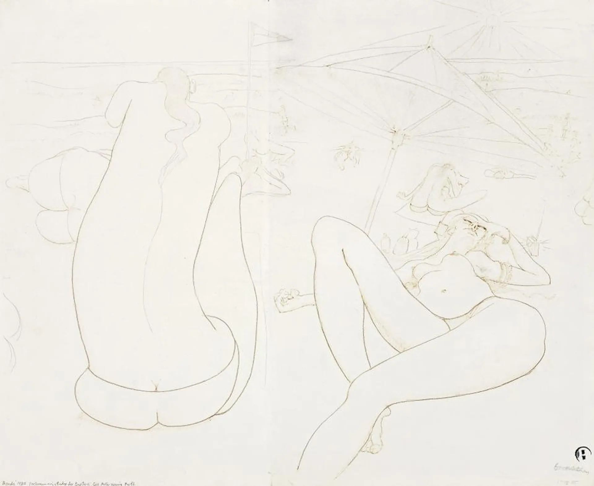 STUDY FOR ‘BONDI BEACH’