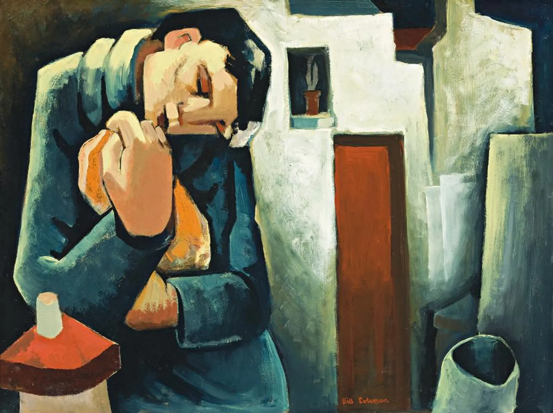 WOMAN WITH A LOAF OF BREAD