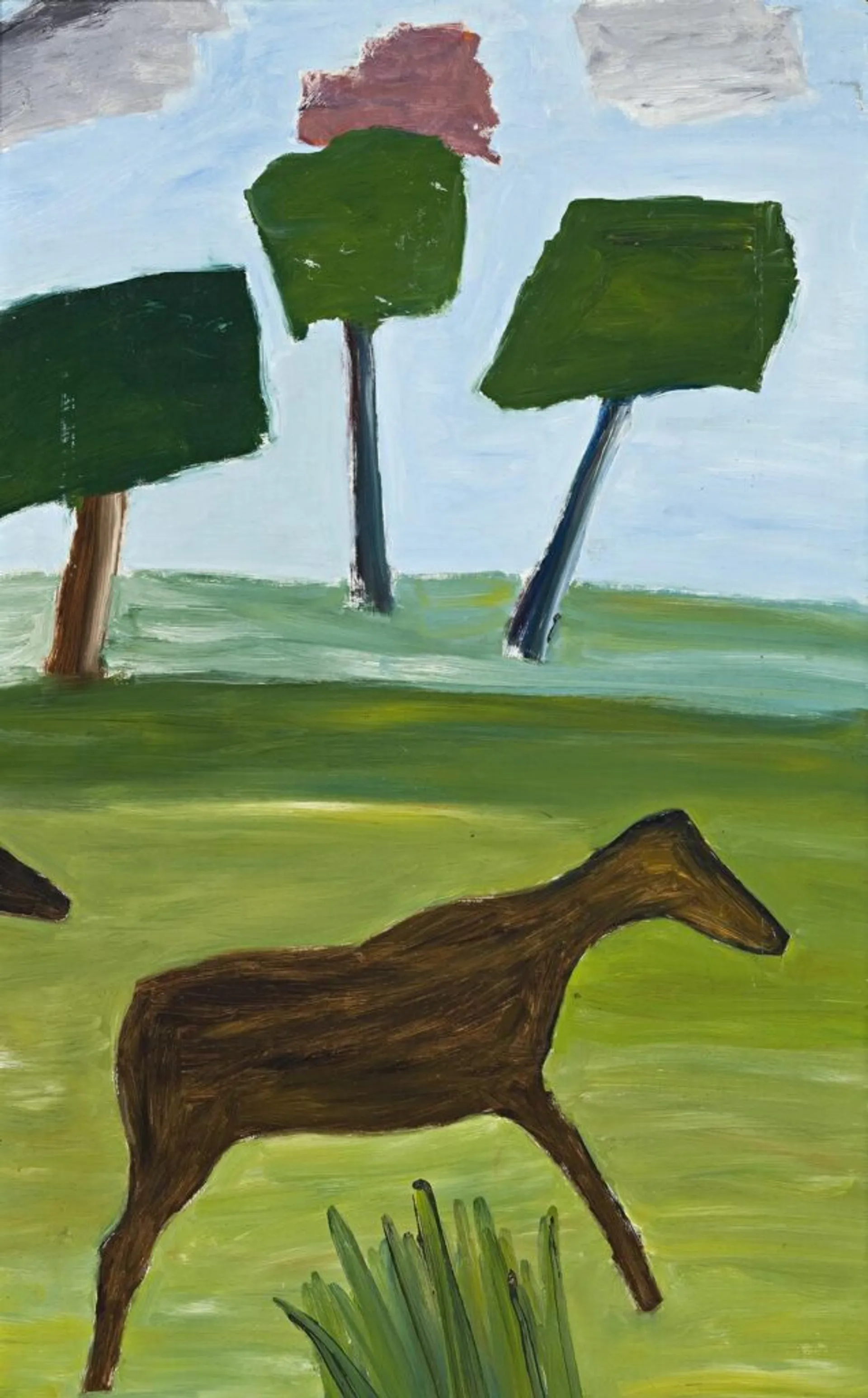 TREES, CLOUDS AND ANIMAL