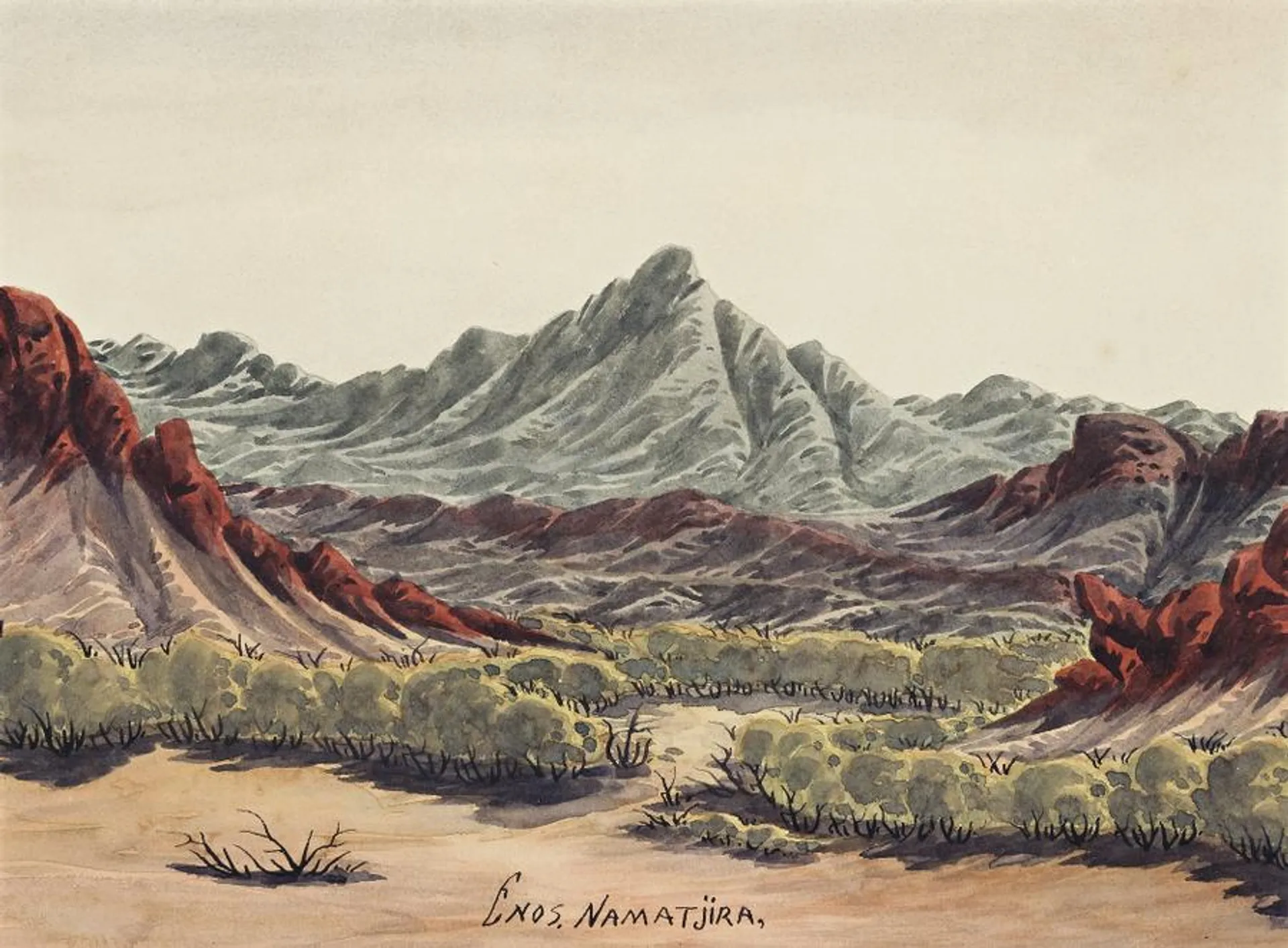 MACDONNELL RANGE IRONWOOD VALLEY, BELOW MT GILES