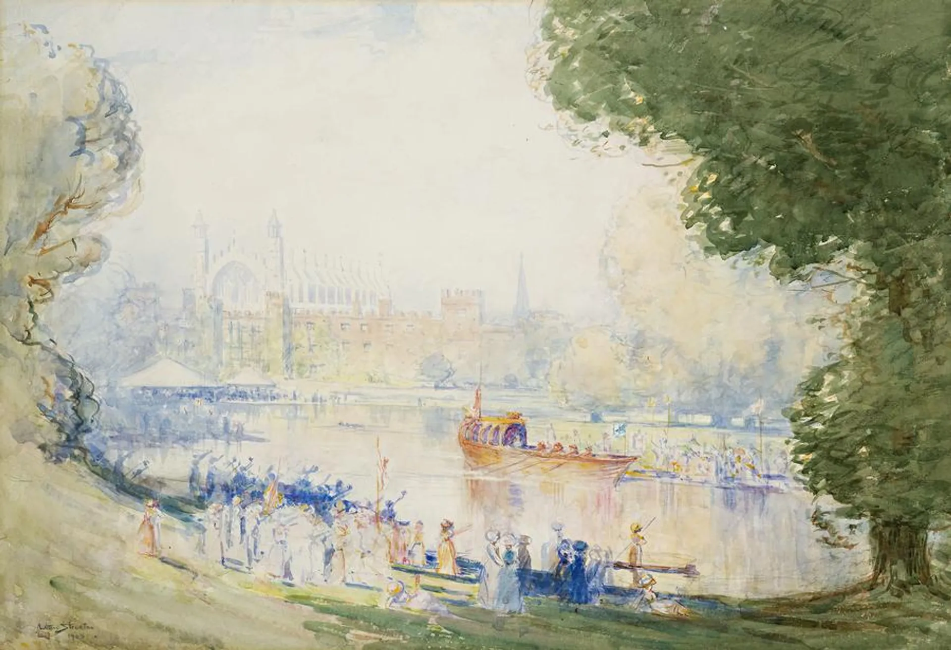 THE KINGS BARGE AT ETON