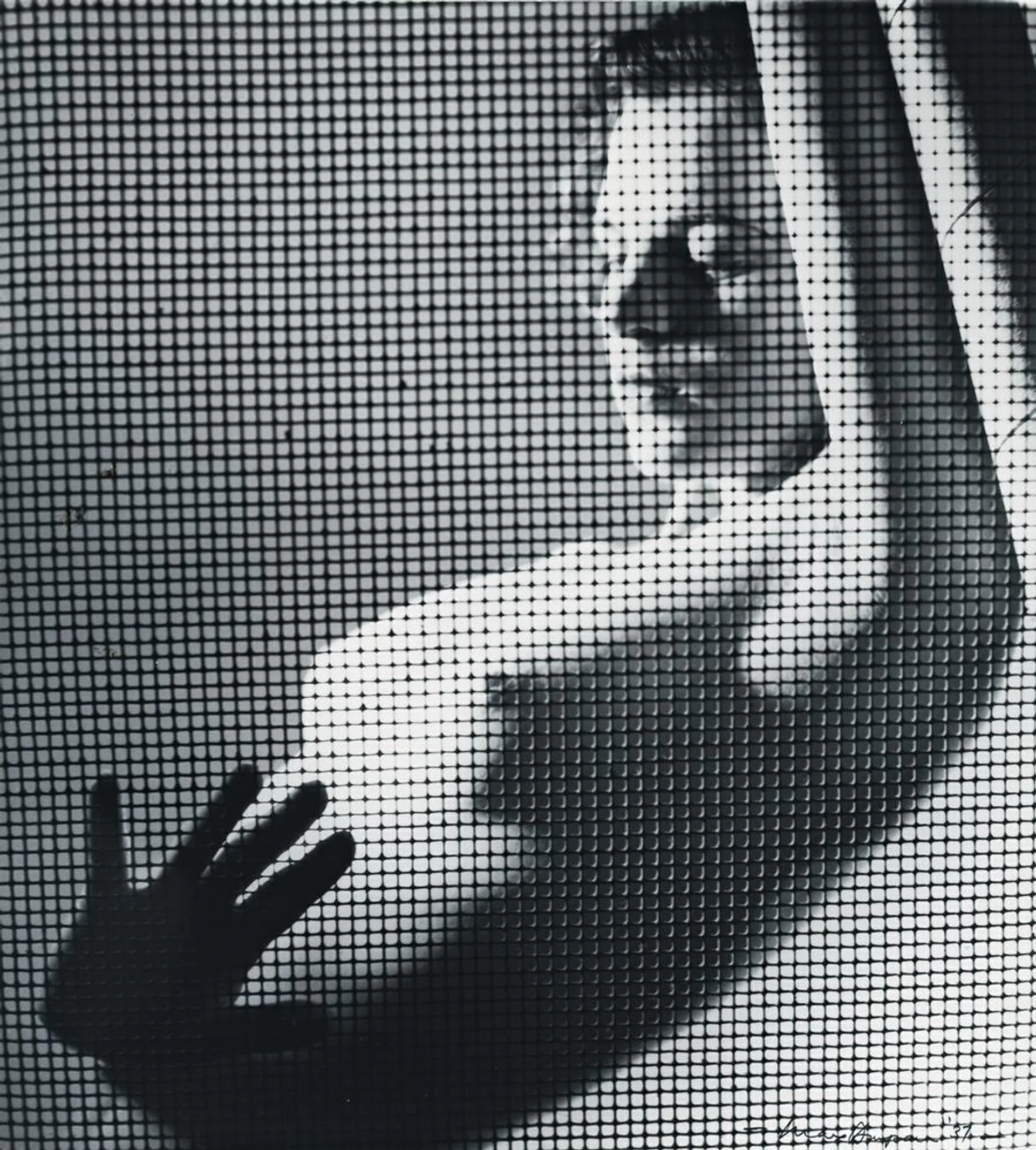 NUDE BEHIND MESH, 1937 (VINTAGE PRINT, PRINTED 1970)