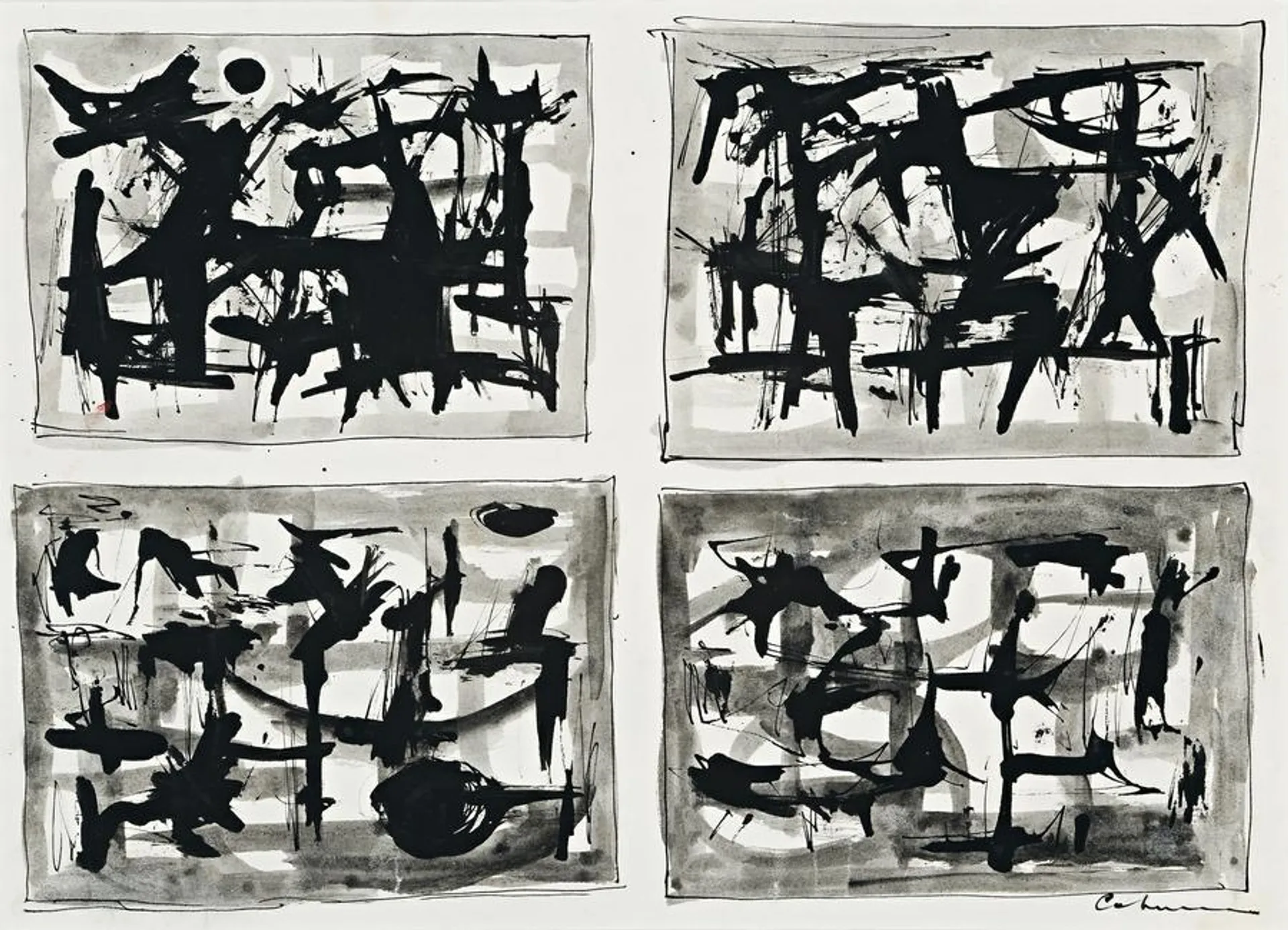 FOUR EARLY SKETCHES – STUDIES