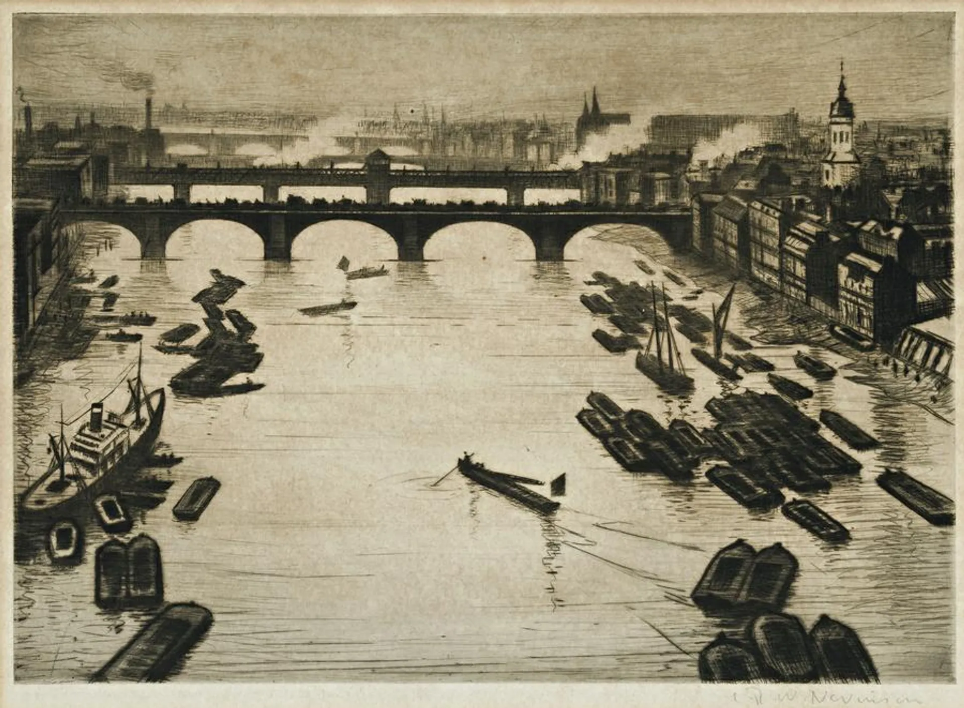 VIEW OF THE THAMES, LONDON