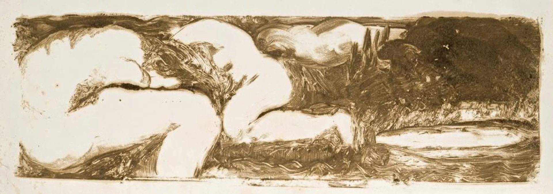 (i) THE BEARERS, c.1898 (ii) RECUMBENT FIGURES