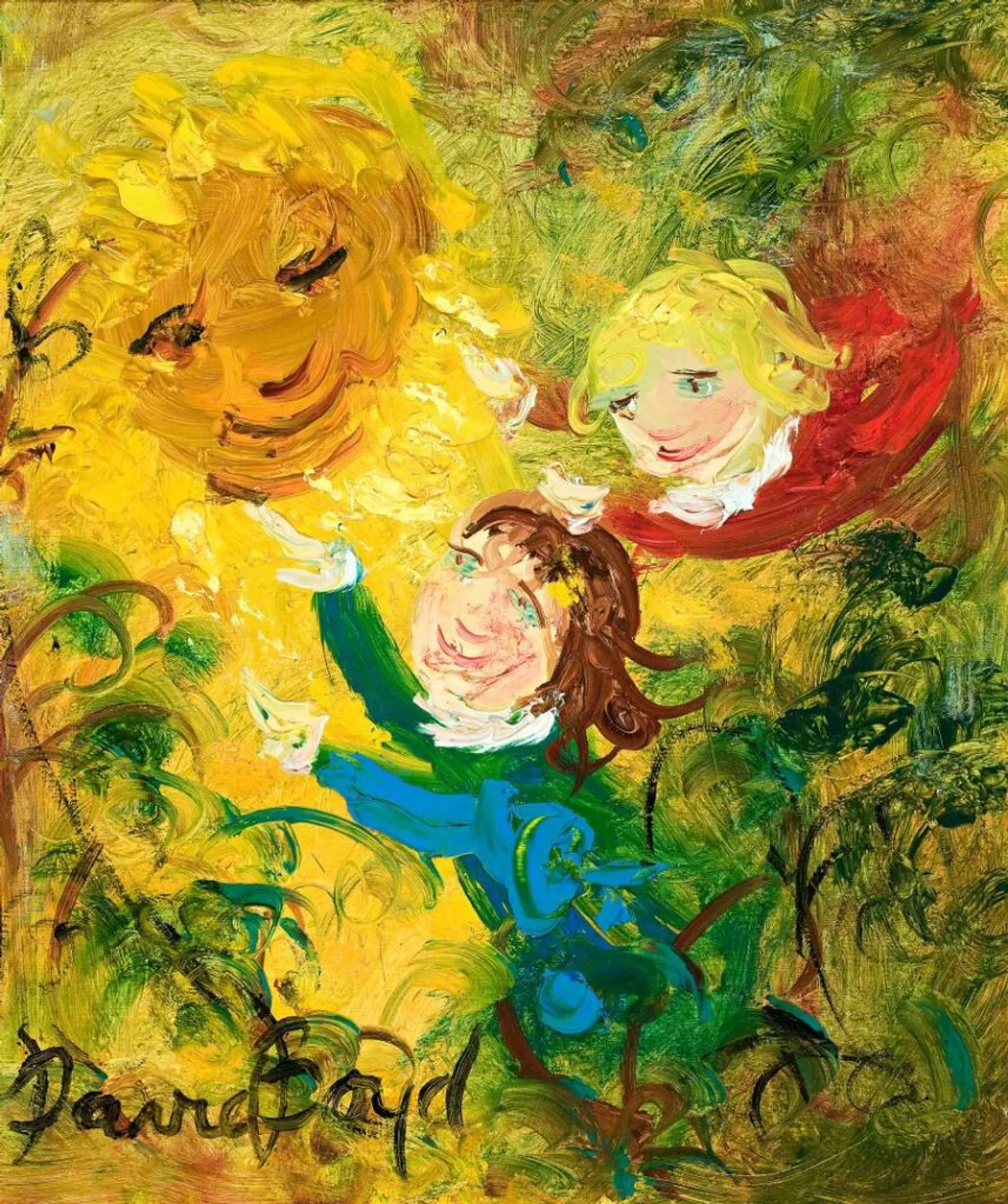 REACHING FOR THE SUNFLOWERS