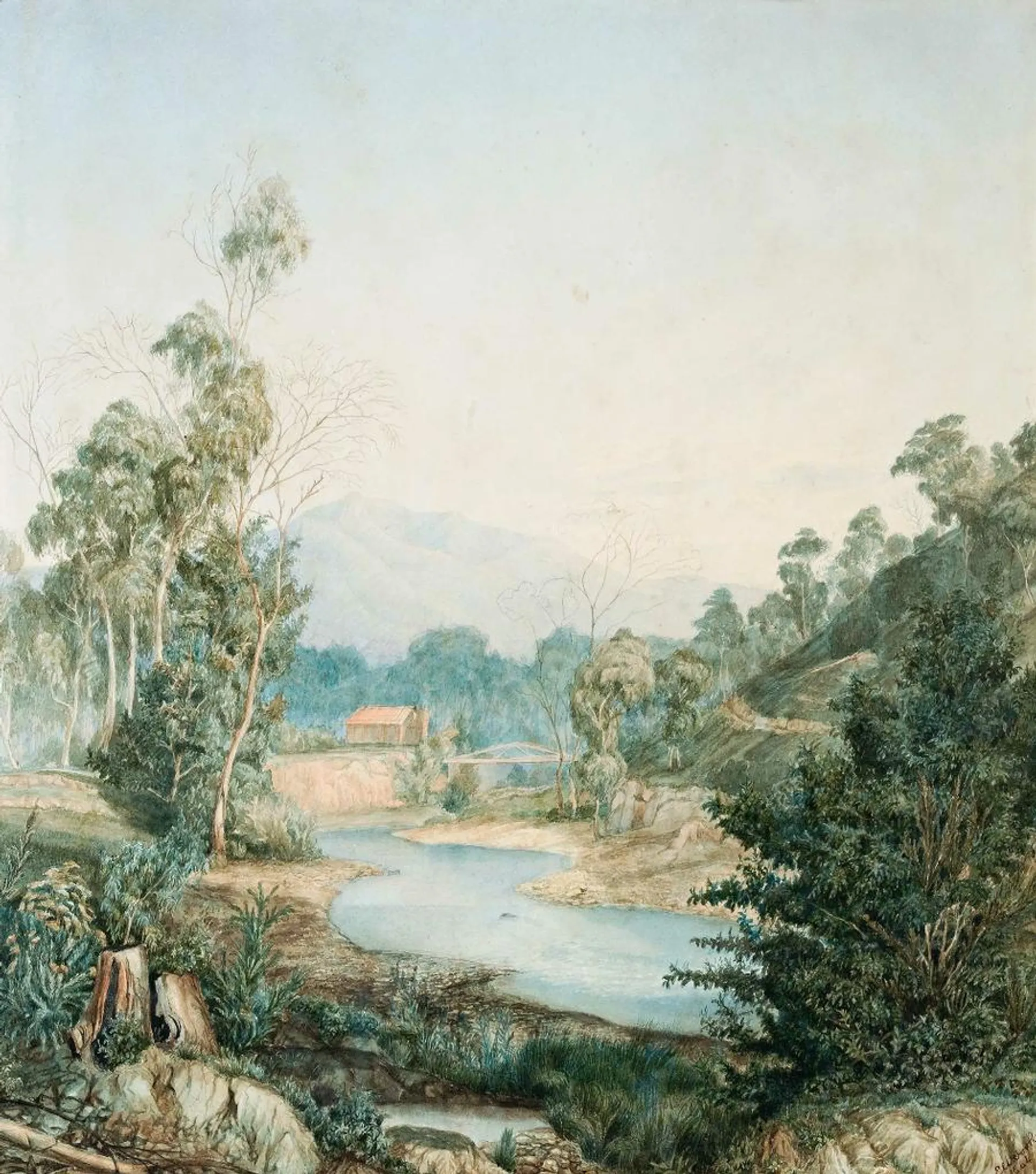 VICTORIAN RIVER SCENE