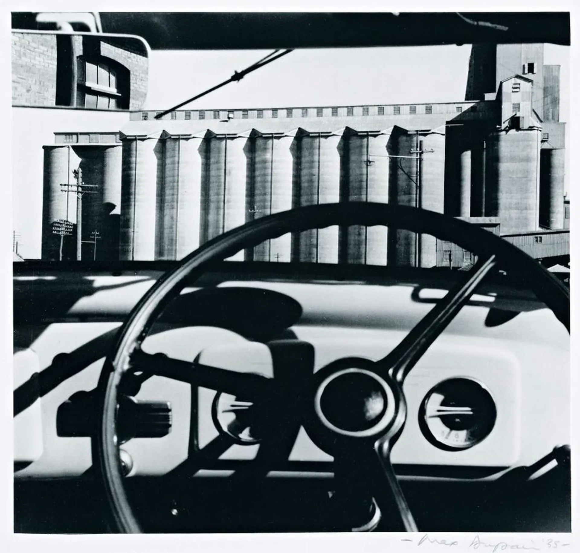 SILOS THROUGH WINDSCREEN
