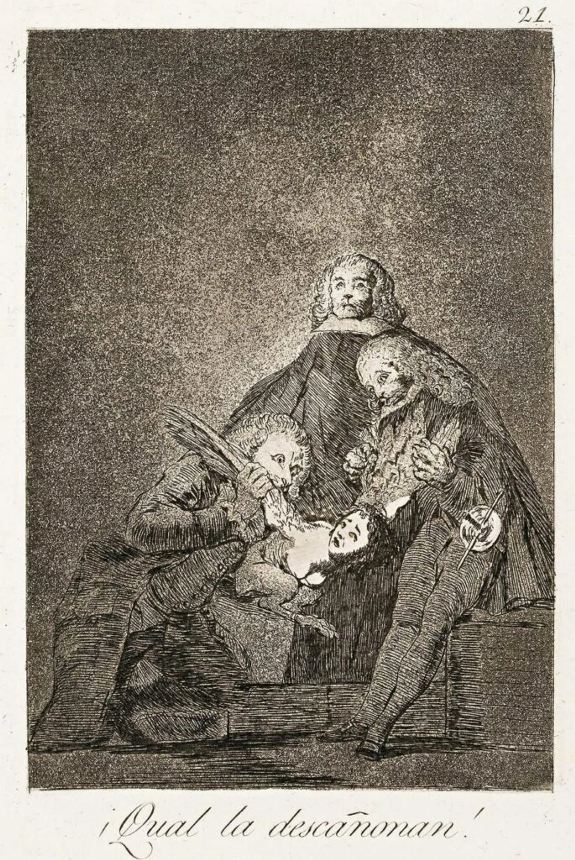 QUAL LA DESCANONAN (HOW THEY PLUCK HER!), c.1799