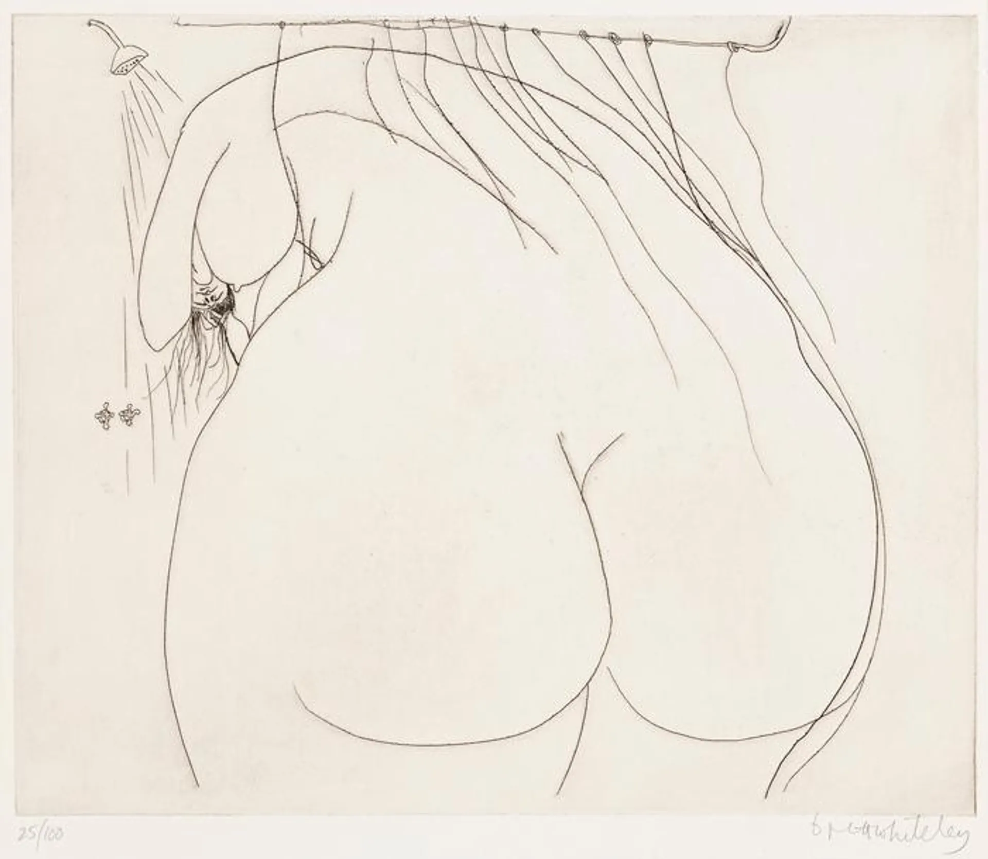 WOMAN UNDER A SHOWER