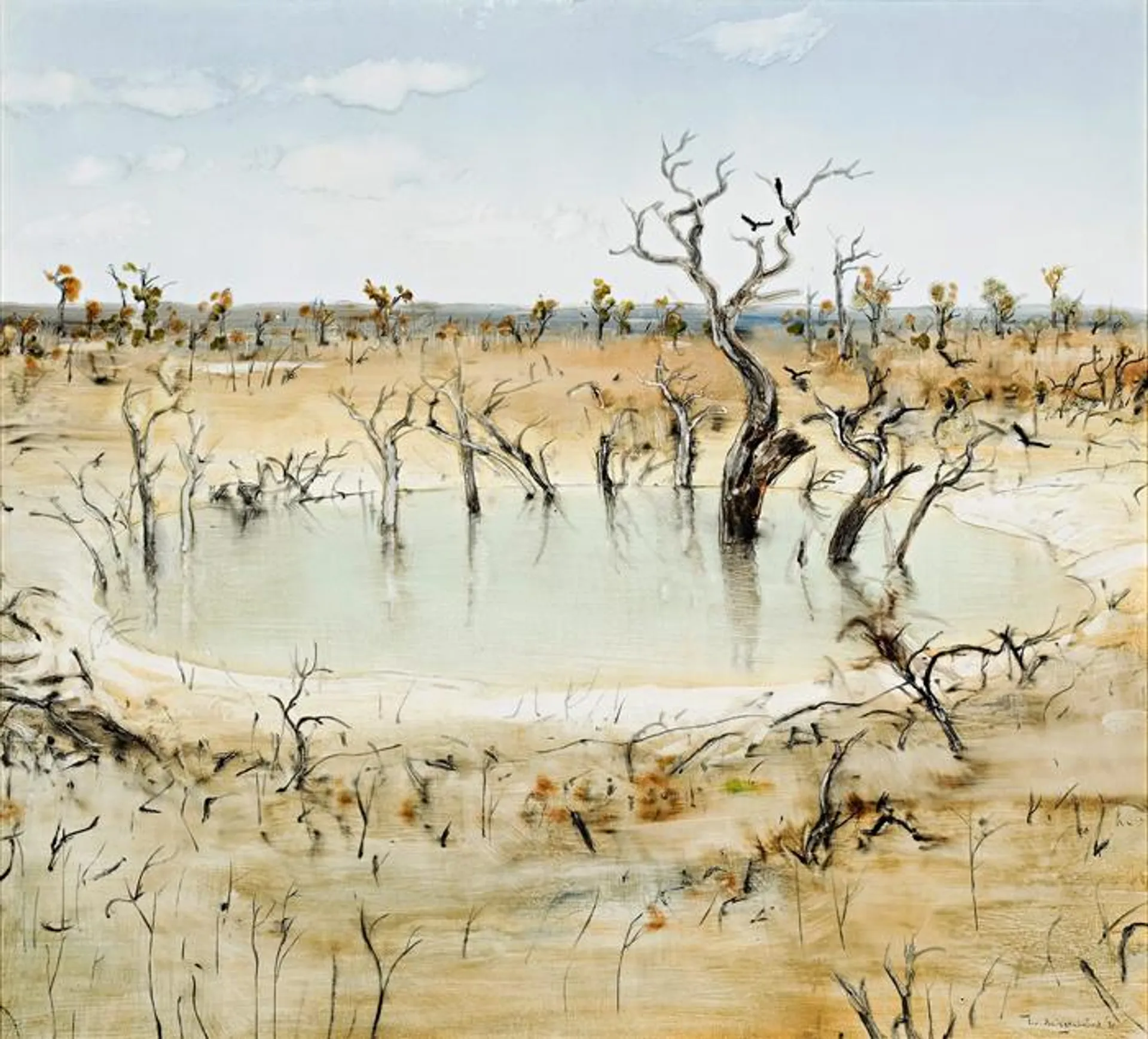 LANDSCAPE WITH WATERHOLE