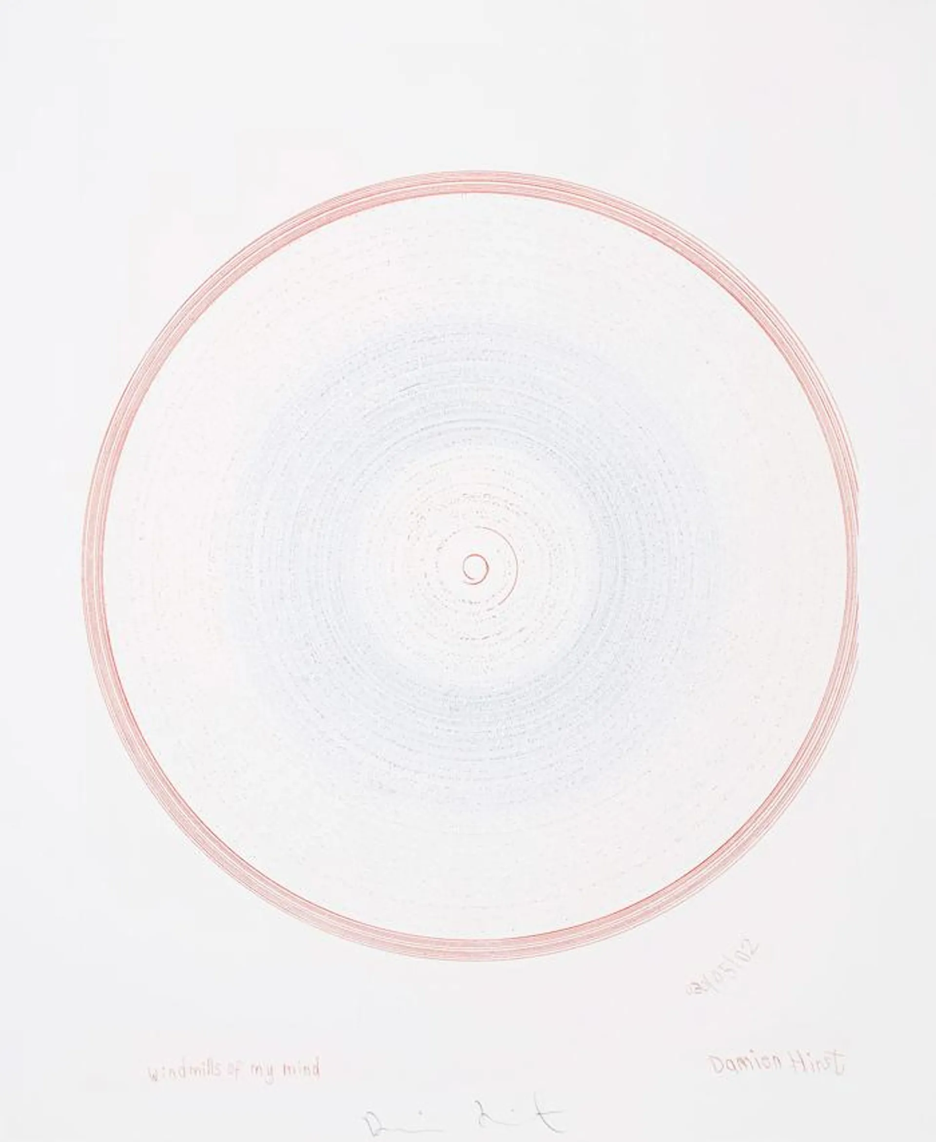 WINDMILLS OF MY MIND (FROM SUITE OF 14 PRINTS “IN A SPIN/THE ACTION OF THE WORLD ON THINGS II”)
