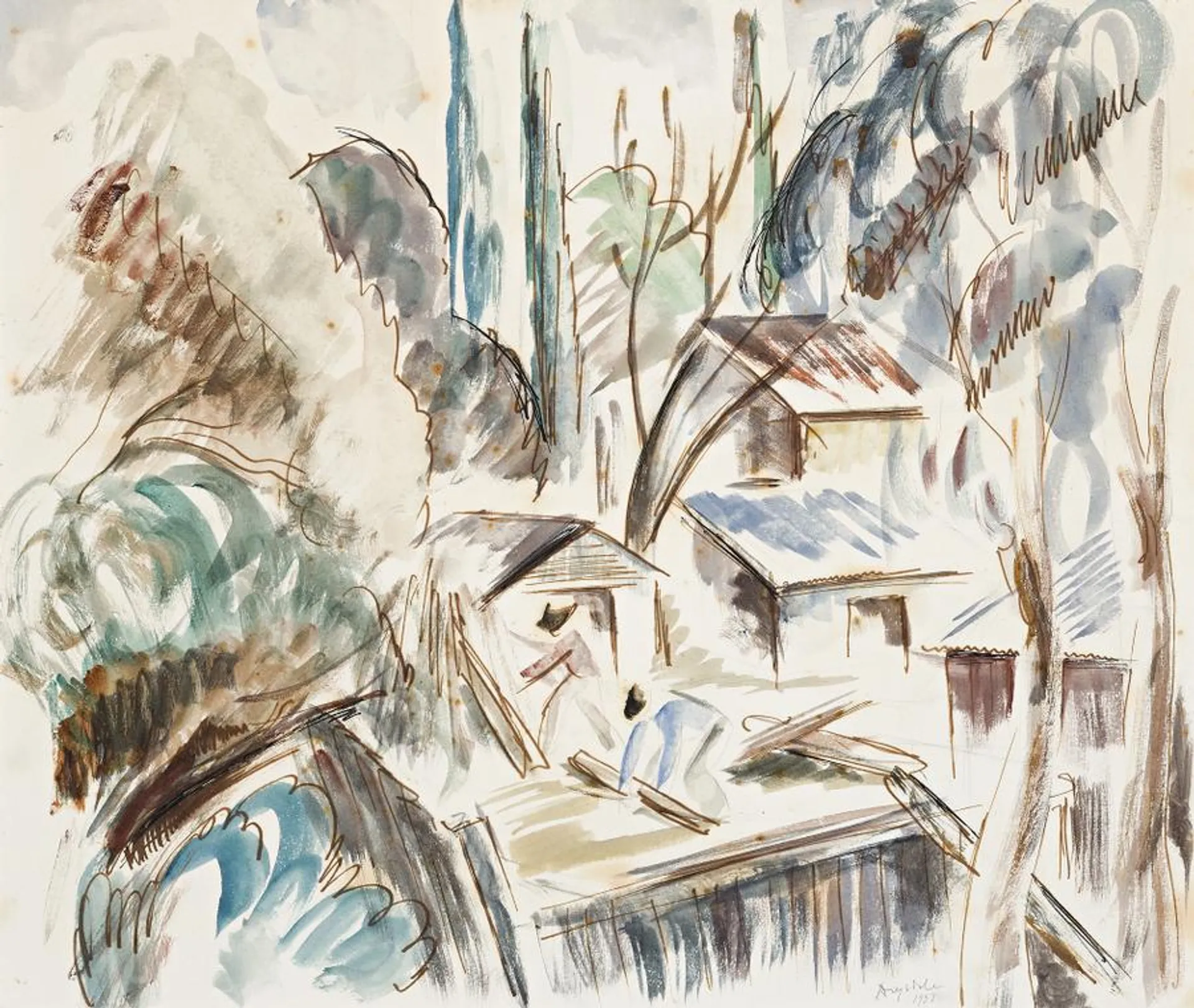 STACKING WOOD, HEIDELBERG