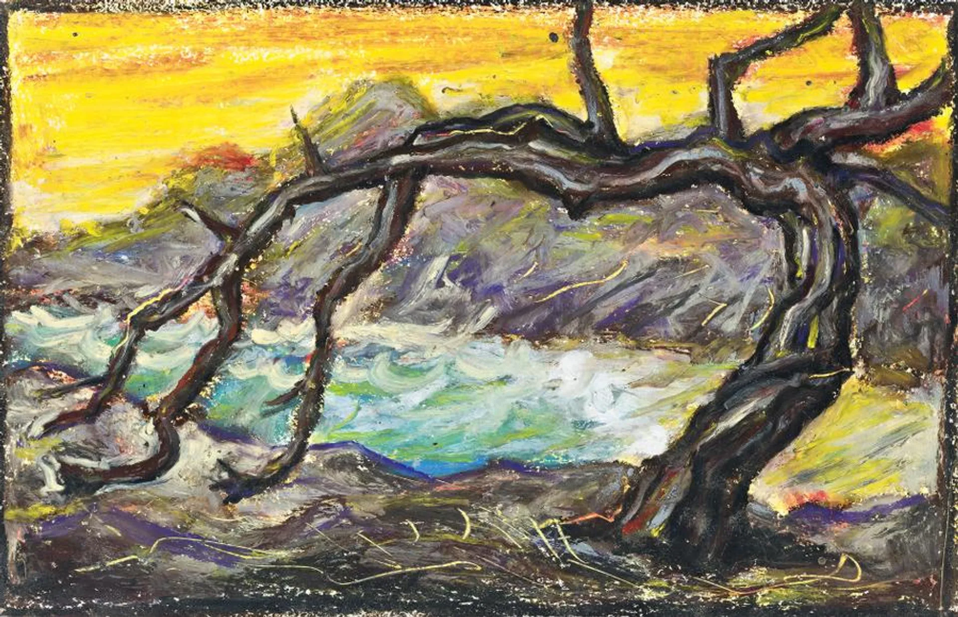 DRAWING (RIVER AND TREE)
