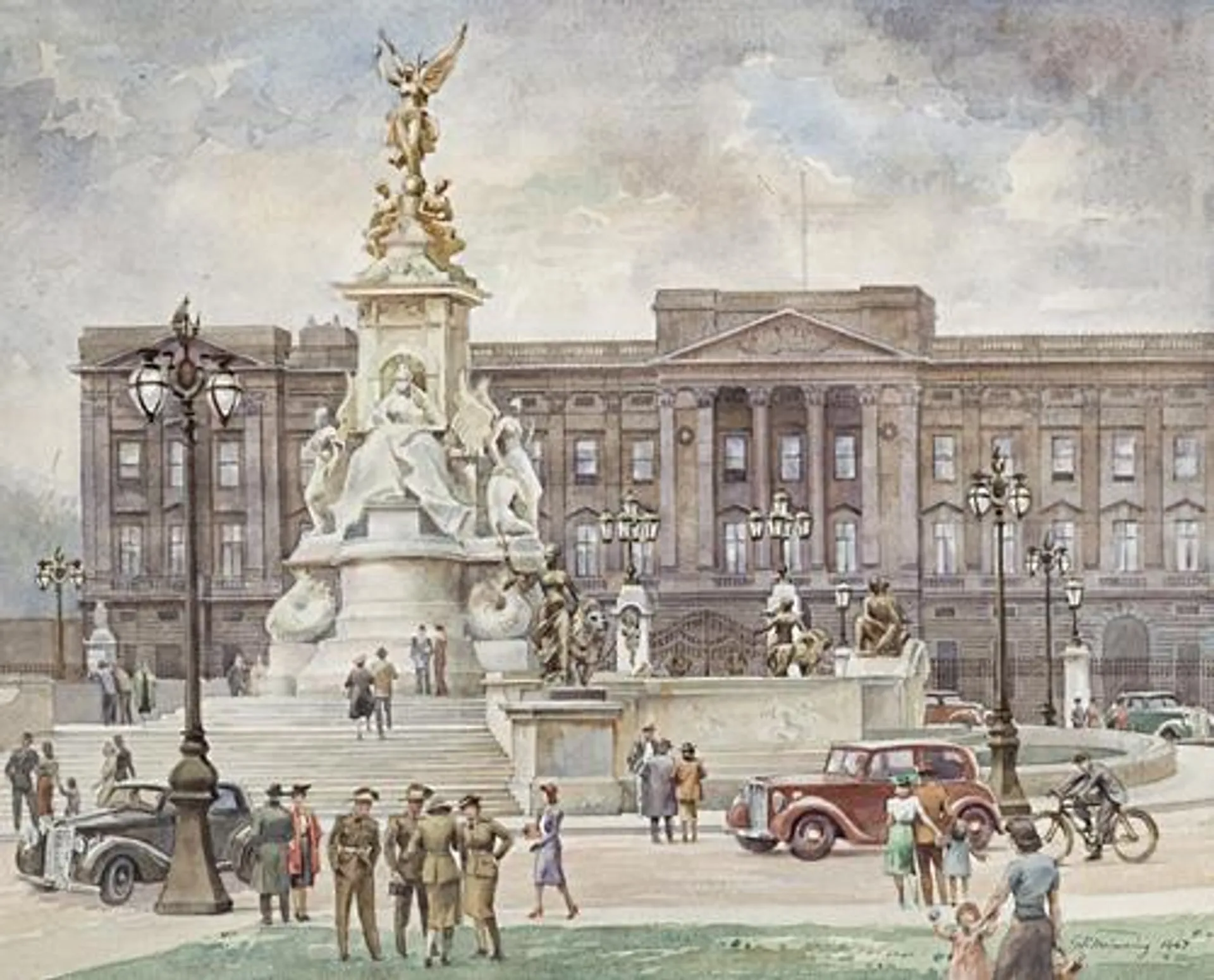 AUSTRALIAN SOLDIERS, BUCKINGHAM PALACE, LONDON