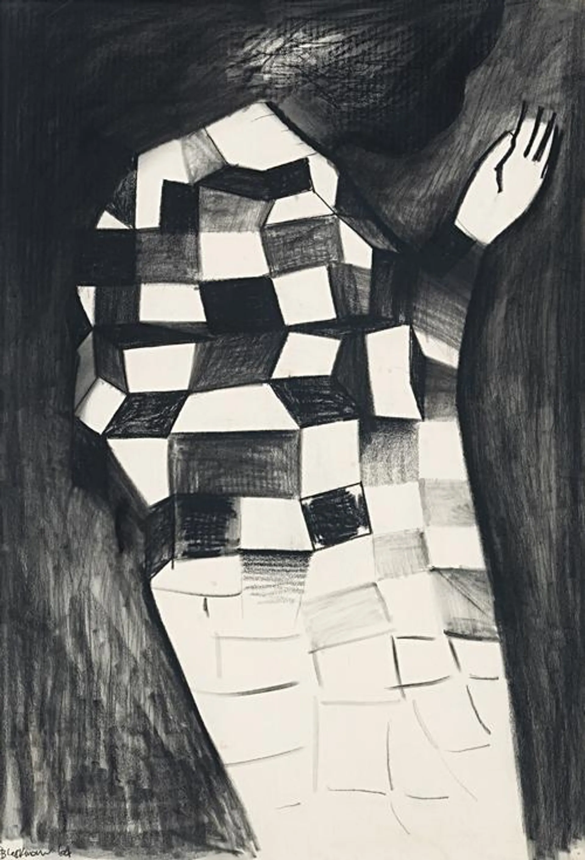 GIRL IN CHEQUERED DRESS