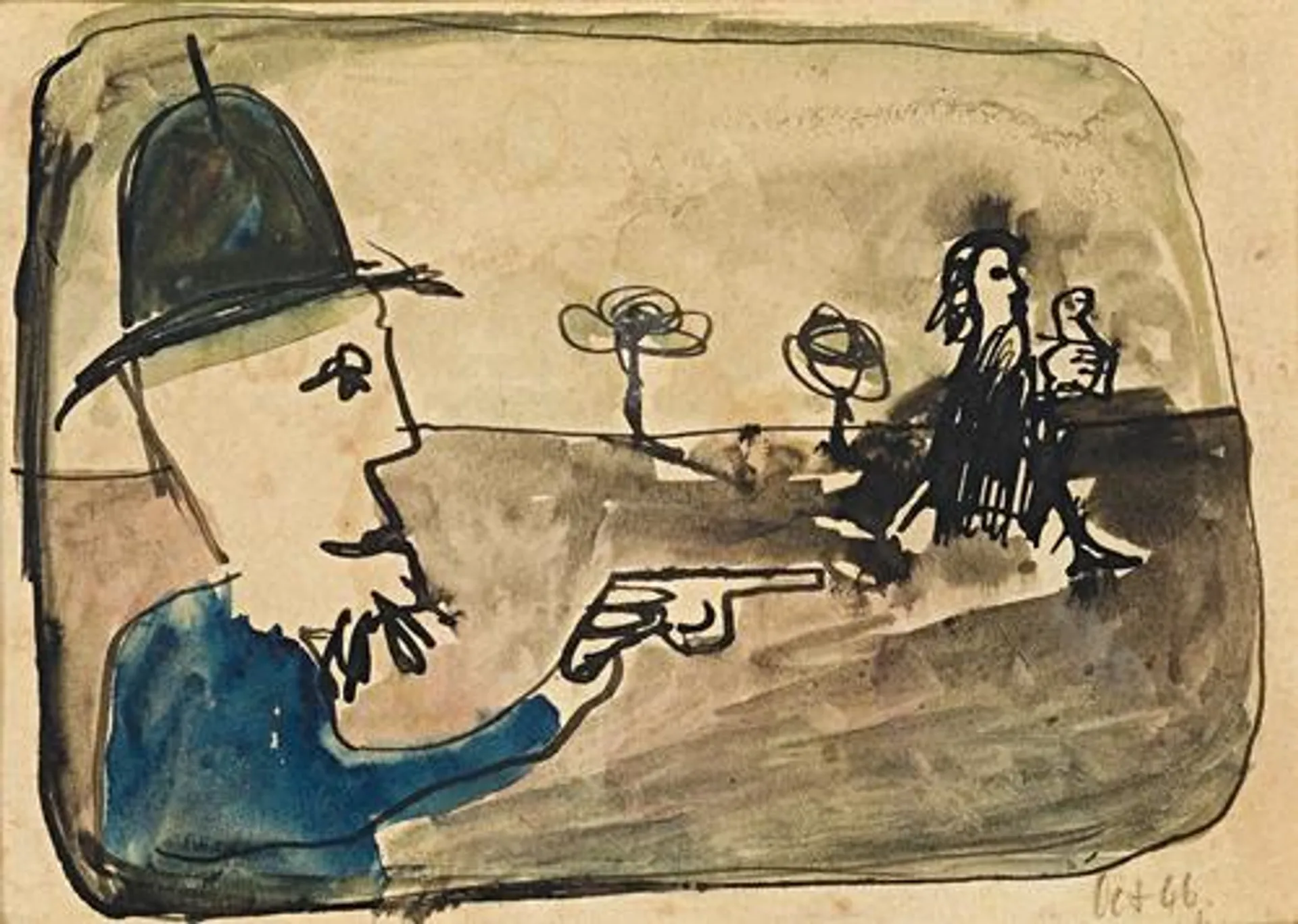 POLICEMAN CHASING MRS KELLY