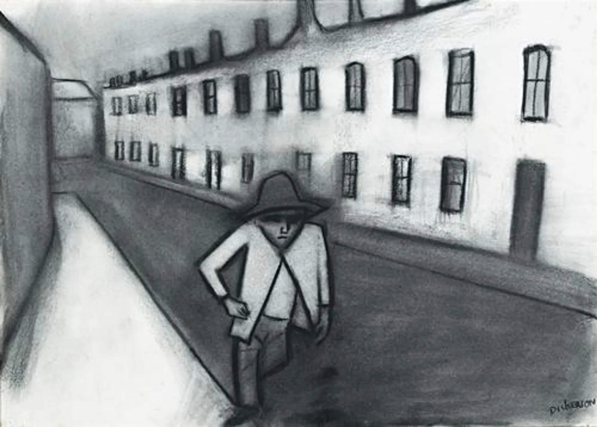 MAN WALKING HOME