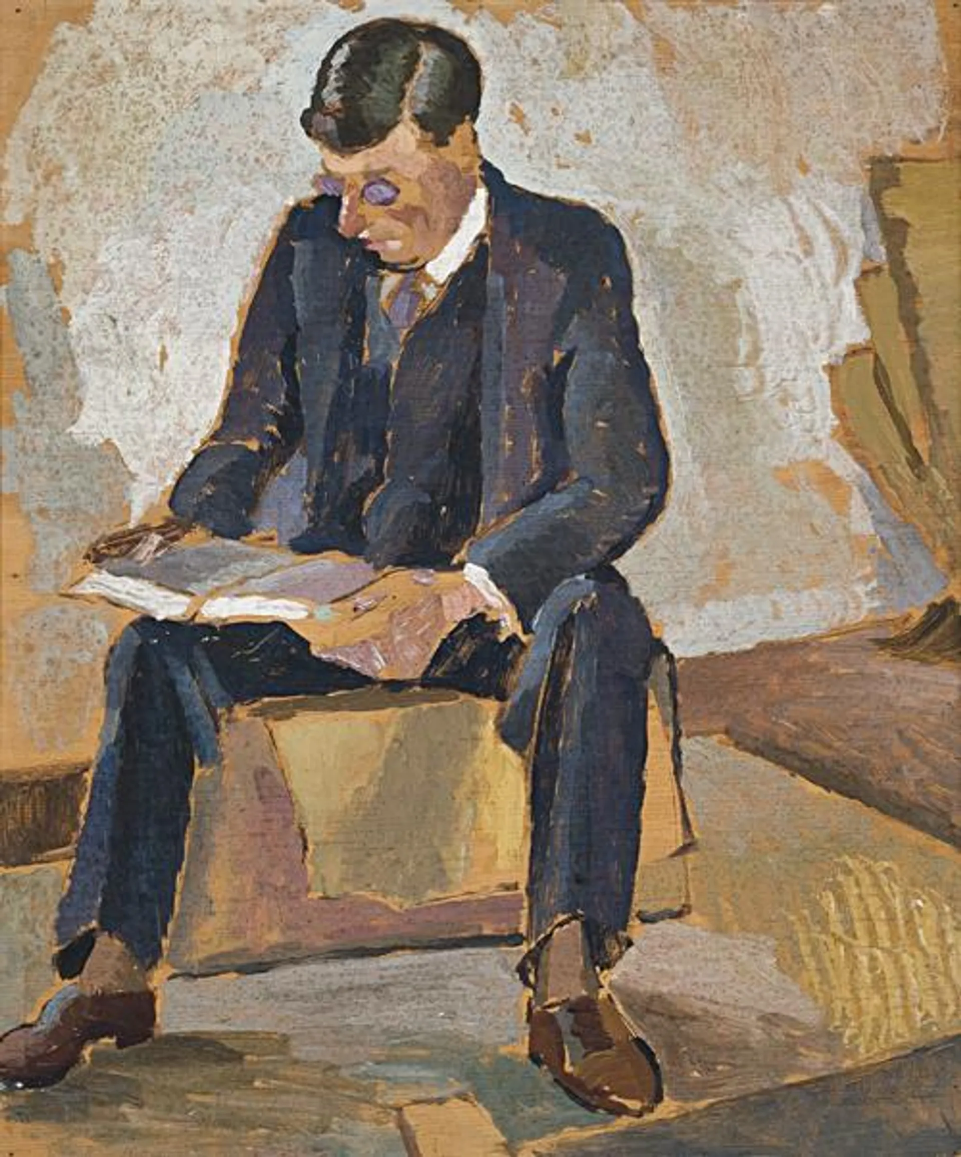 MAN READING (PORTRAIT OF JOHN YOUNG)
