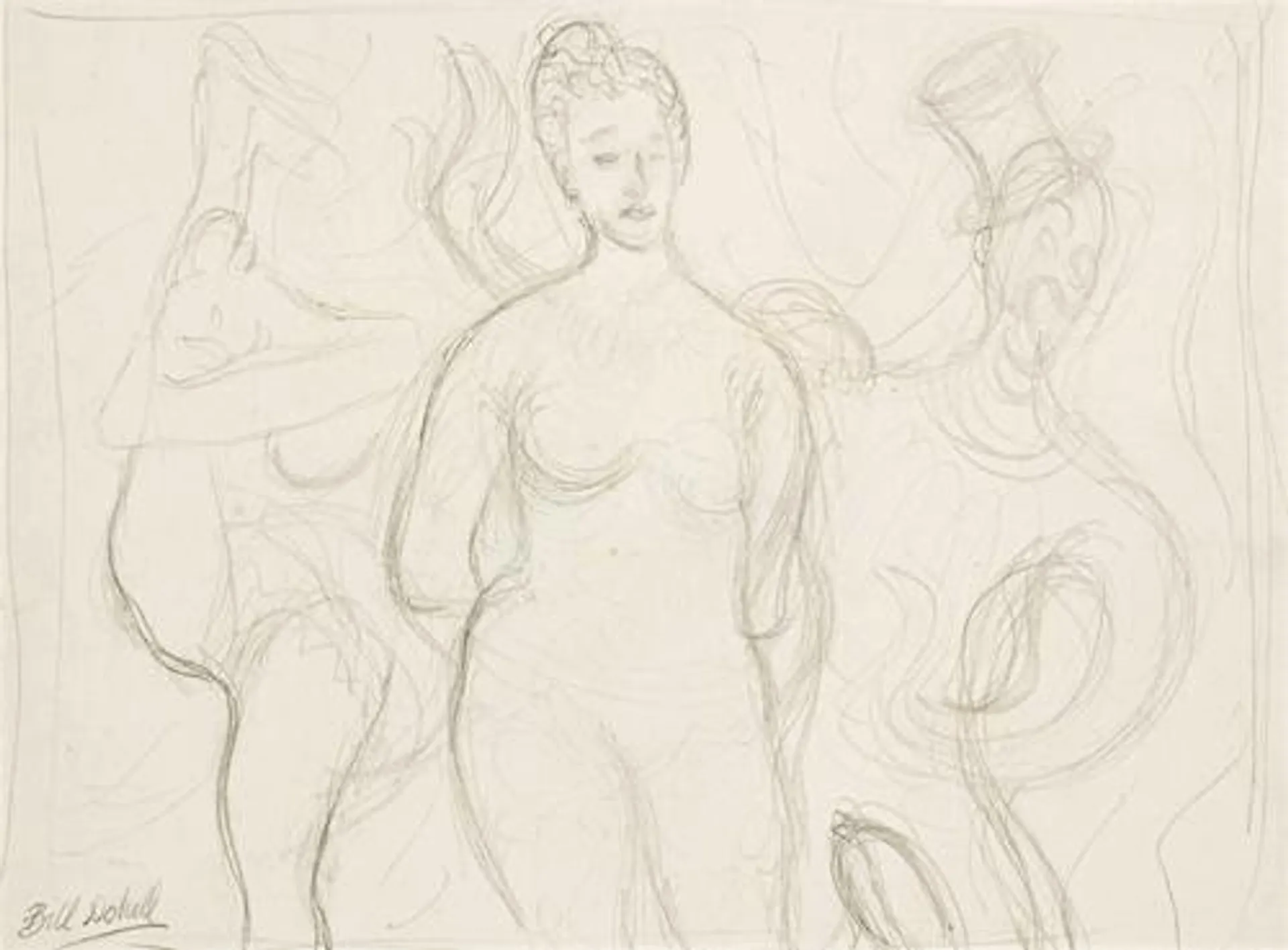 STUDY FOR ‘THE TATTOOED LADY’