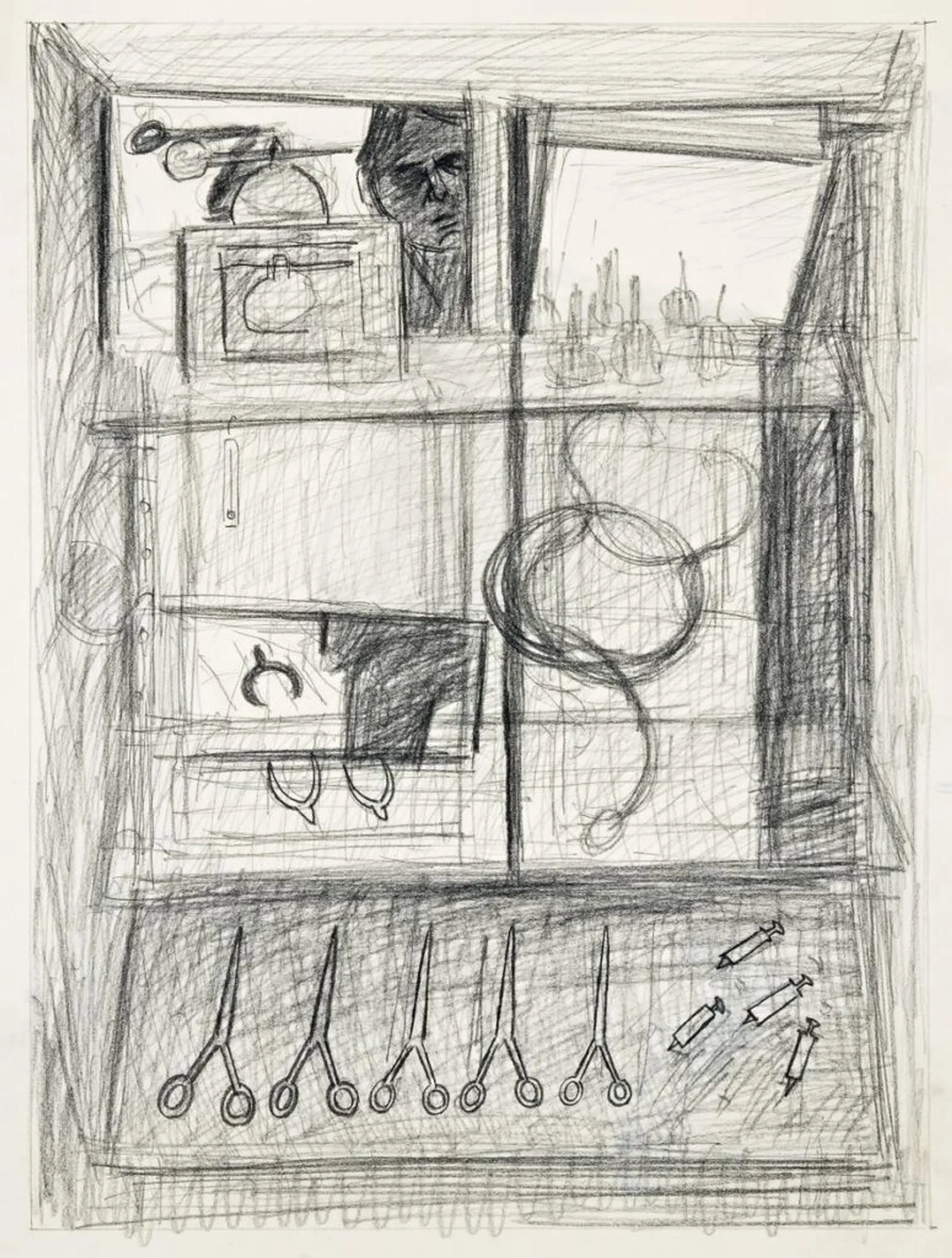 SHOP STILL LIFE WITH SELF PORTRAIT