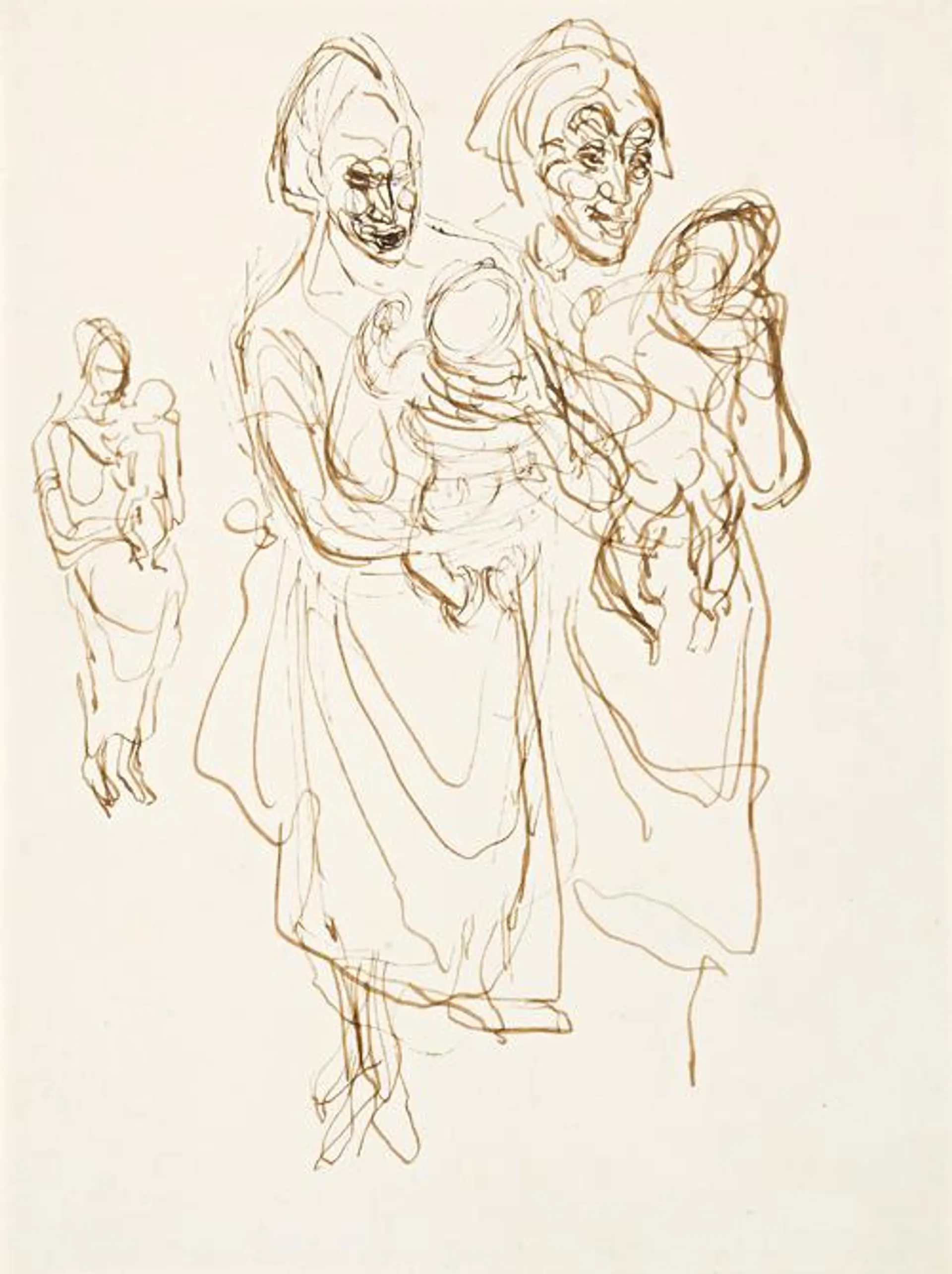 WOMEN HOLDING BABIES