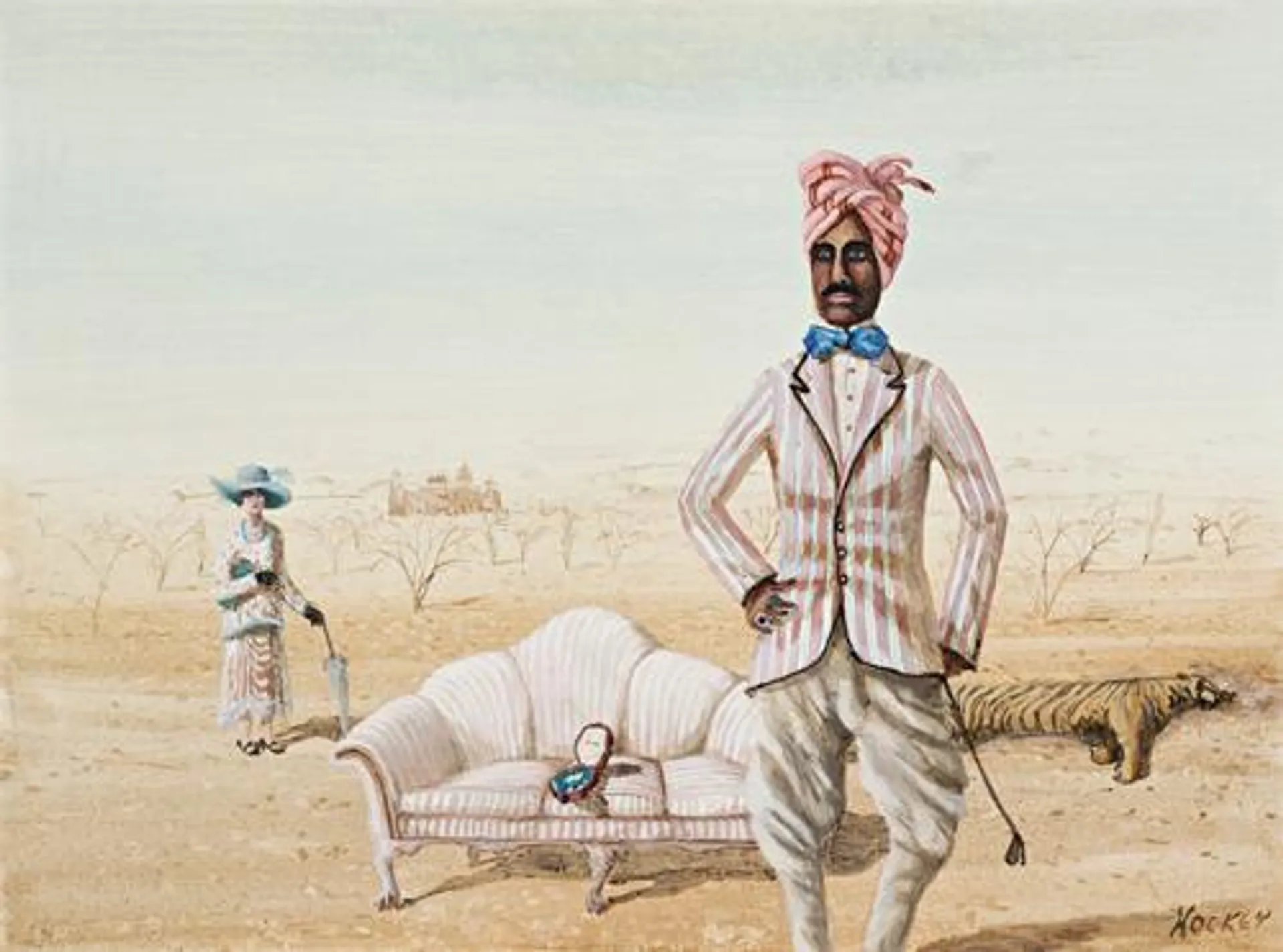 RAJAH IN DESERT LANDSCAPE