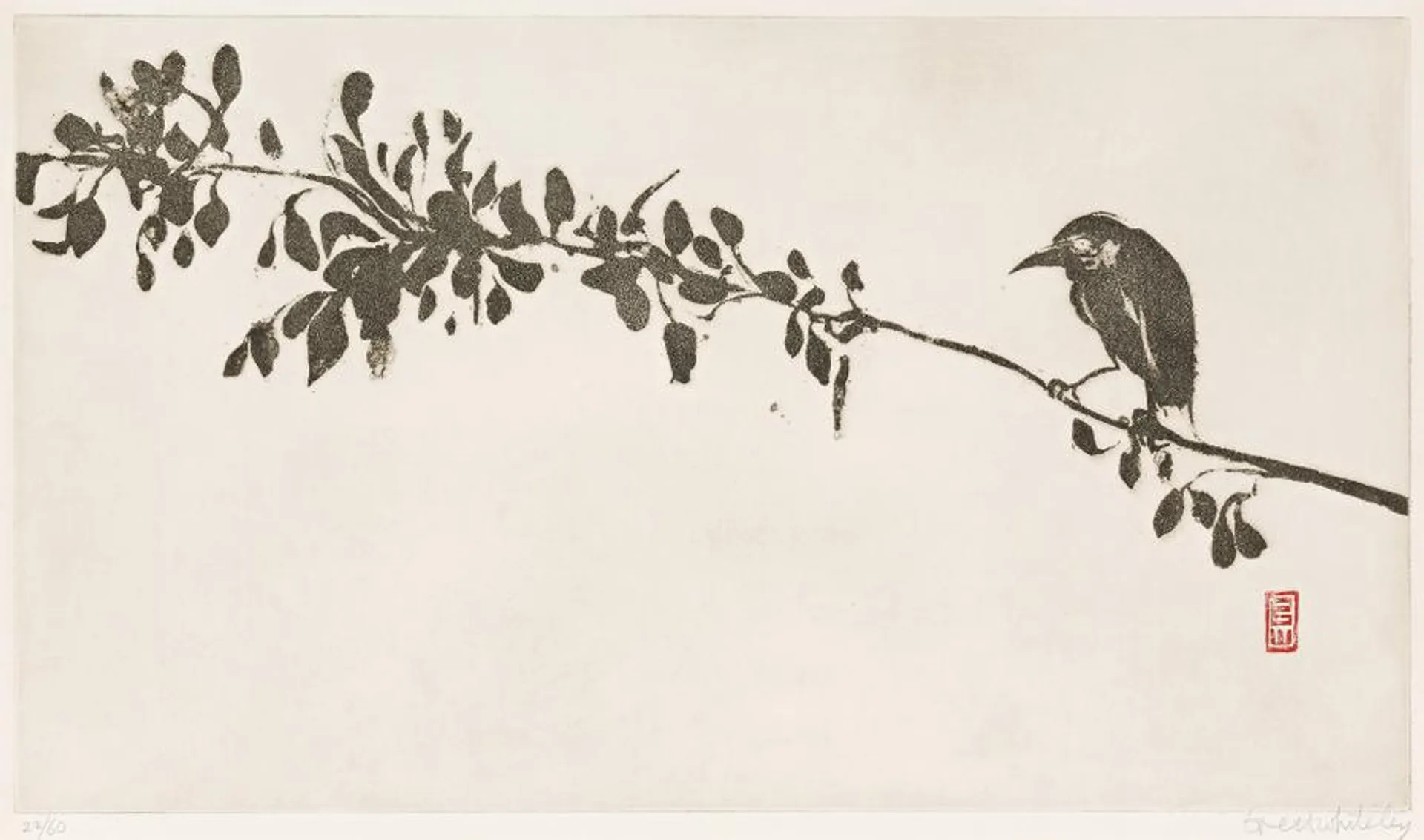 BIRD ON A BRANCH