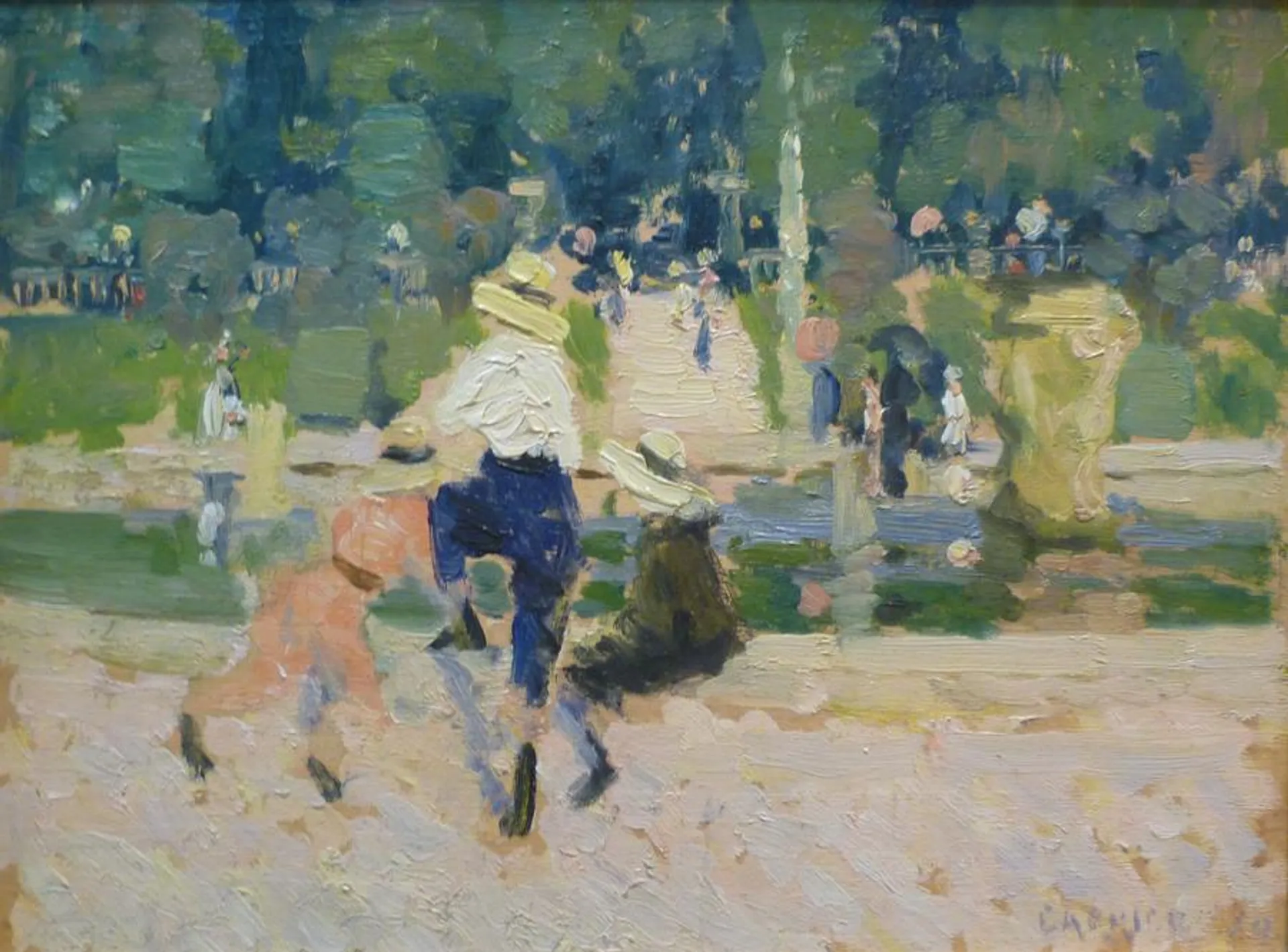 CHILDREN PLAYING, LUXEMBOURG GARDENS, PARIS
