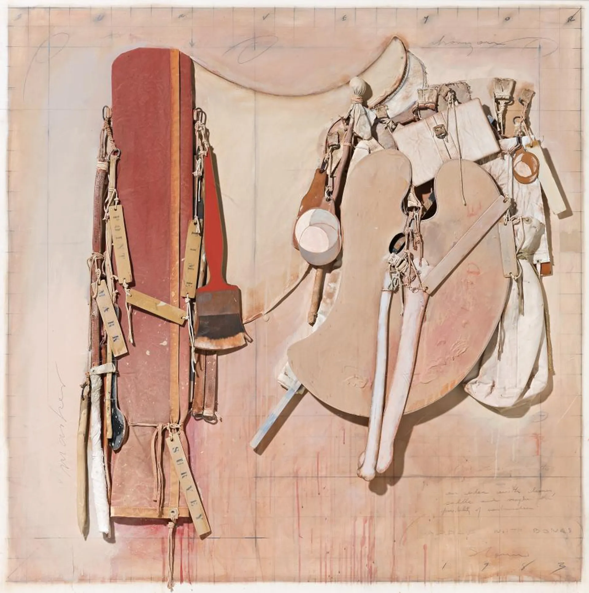 SADDLE WITH BONES