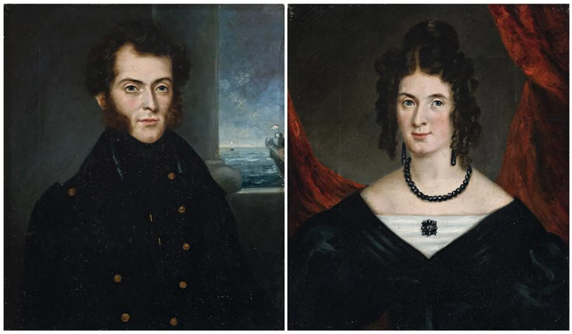 A NAVAL OFFICER AND HIS WIFE
