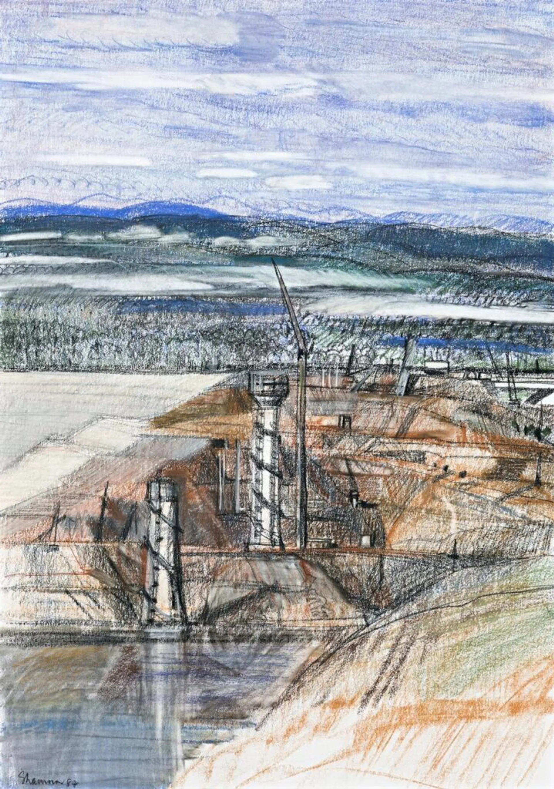 CONSTRUCTION: THOMPSON RIVER DAM UNDER CONSTRUCTION