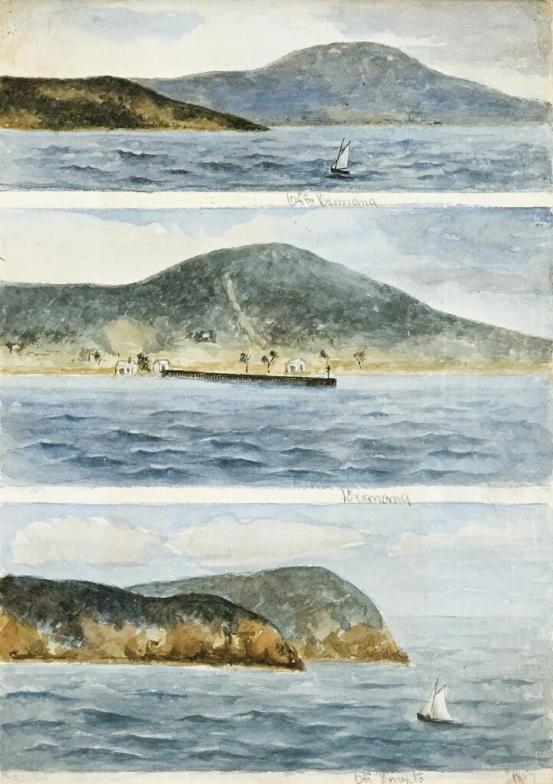 THREE VIEWS OF SORRENTO AND DROMANA