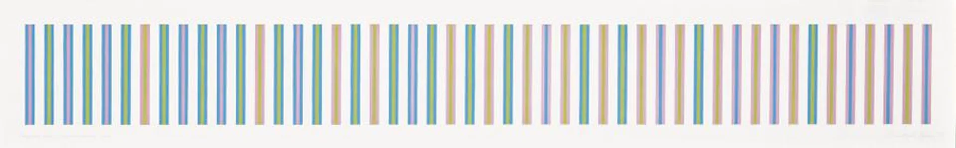 SEQUENCE STUDY 1, TURQUOISE, MAGENTA, OCHRE