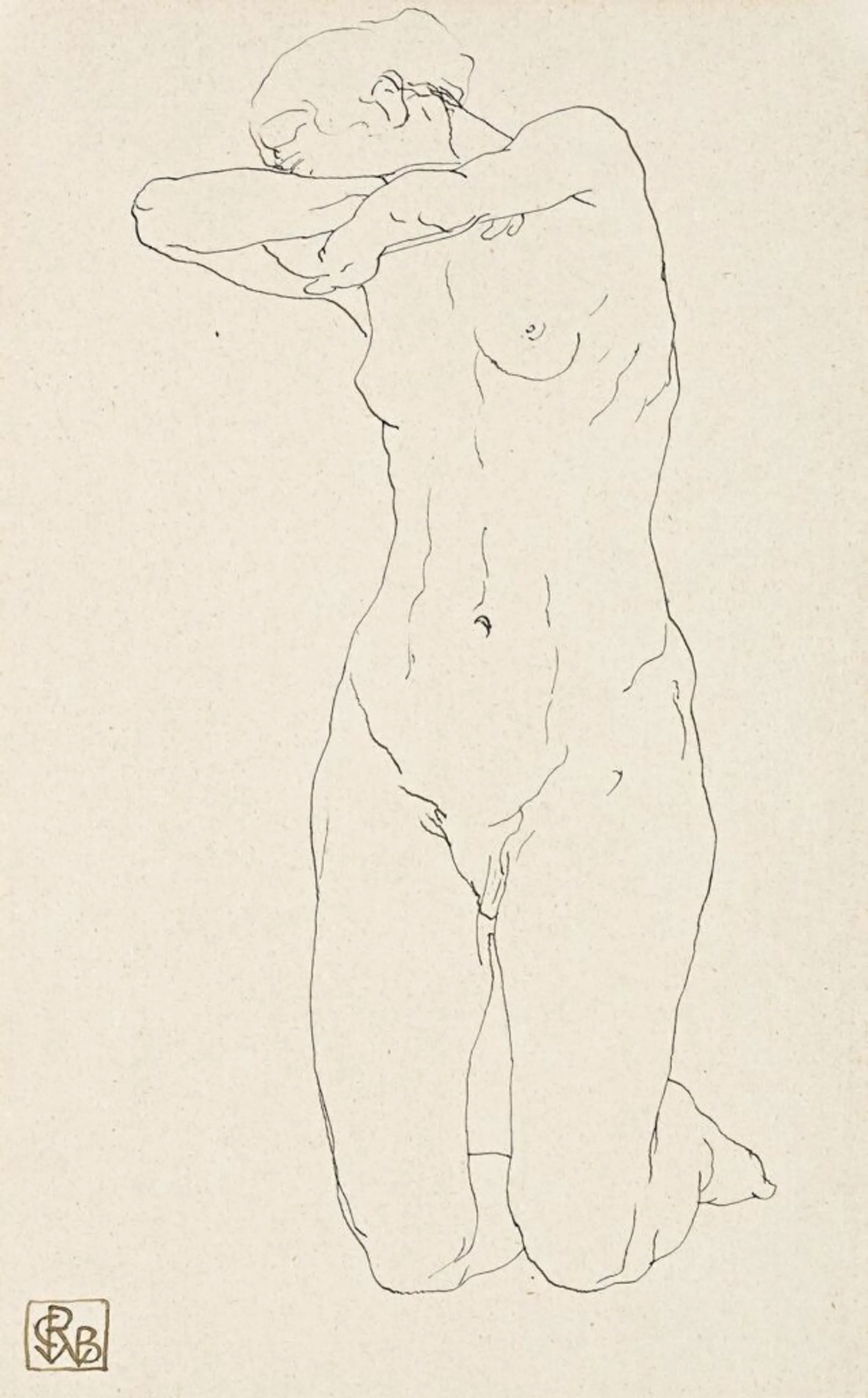 NUDE KNEELING