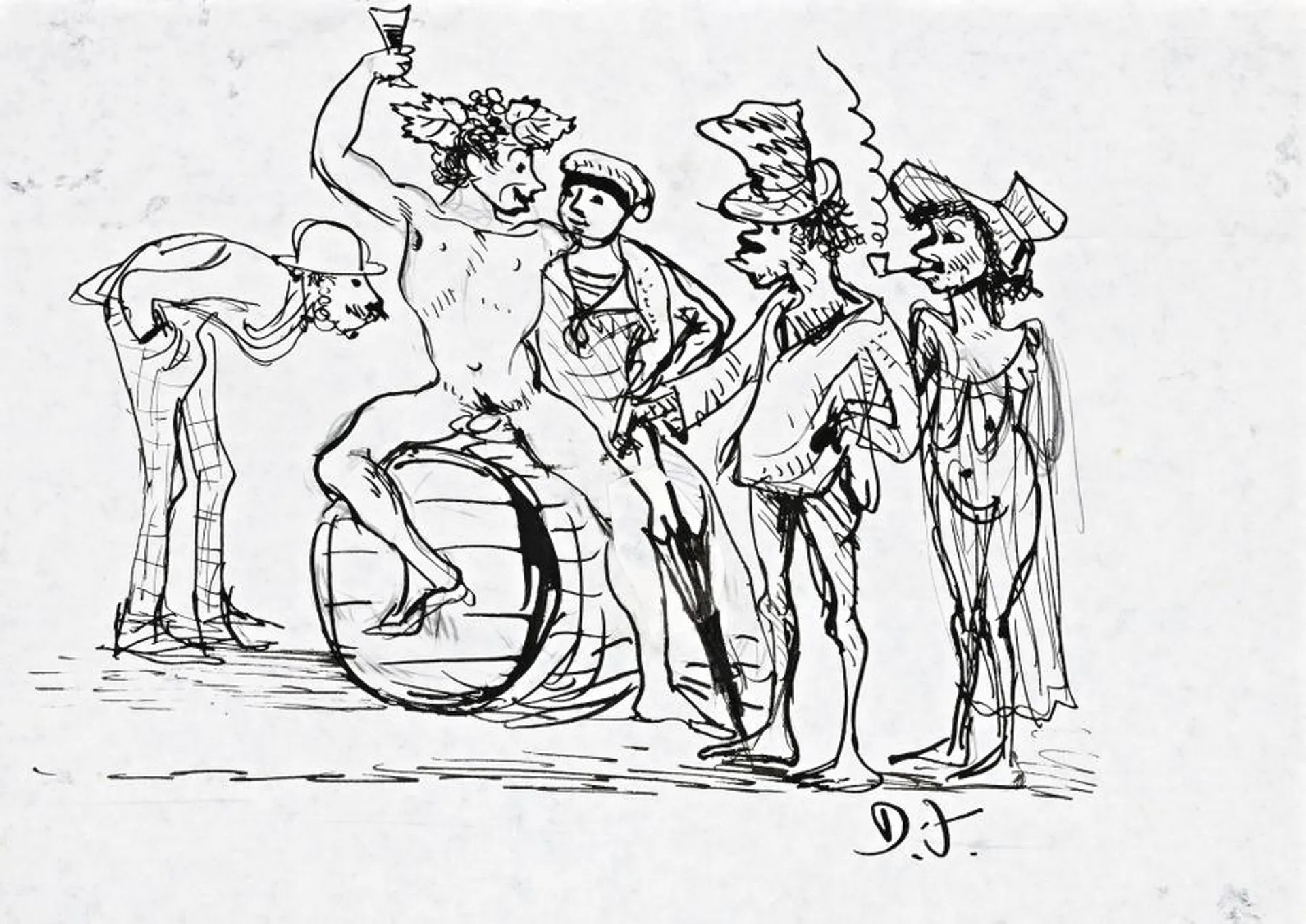 FIGURE GROUP AND BARREL