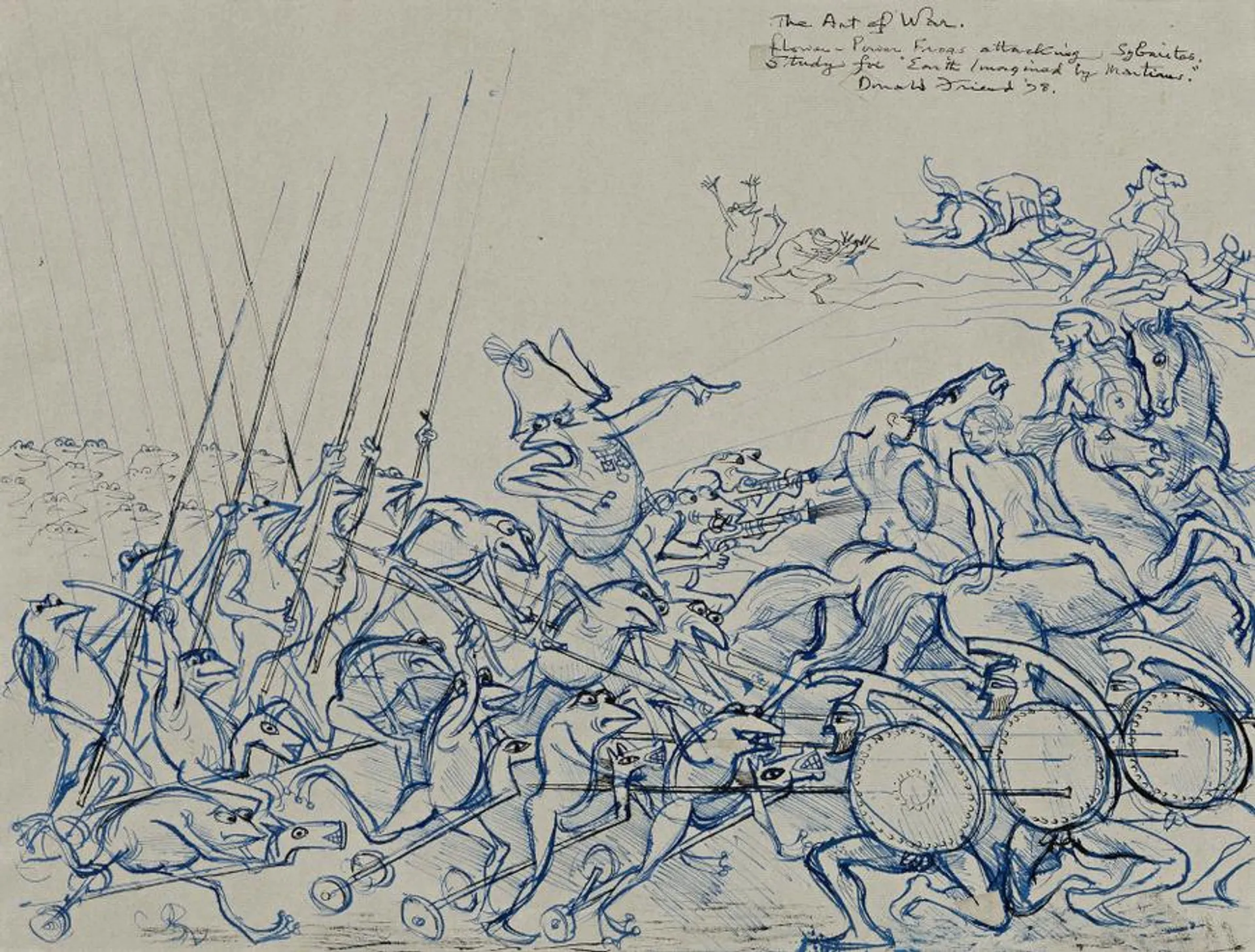 THE ART OF WAR: FROG WAR (STUDY FOR ‘EARTH IMAGINED BY MARTIANS’)