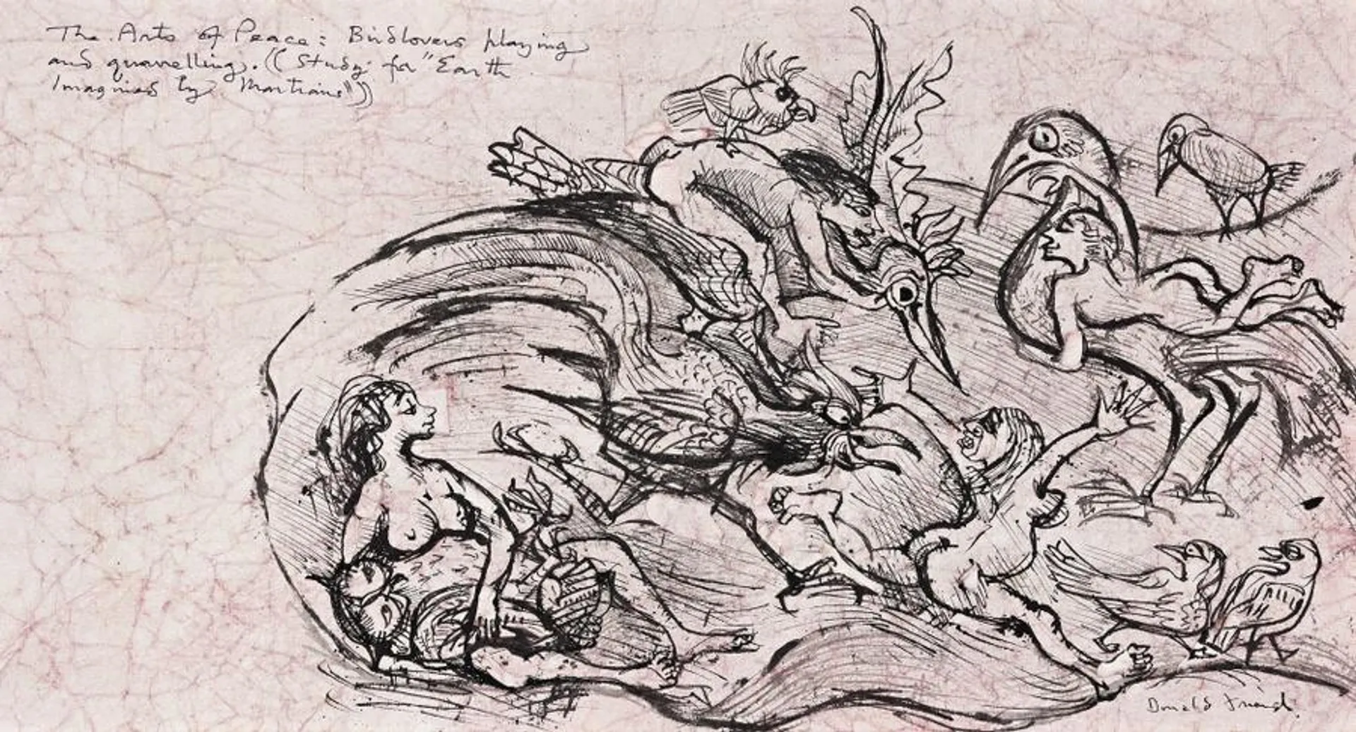THE ARTS OF PEACE (STUDY FOR ‘EARTH IMAGINED BY MARTIANS’)