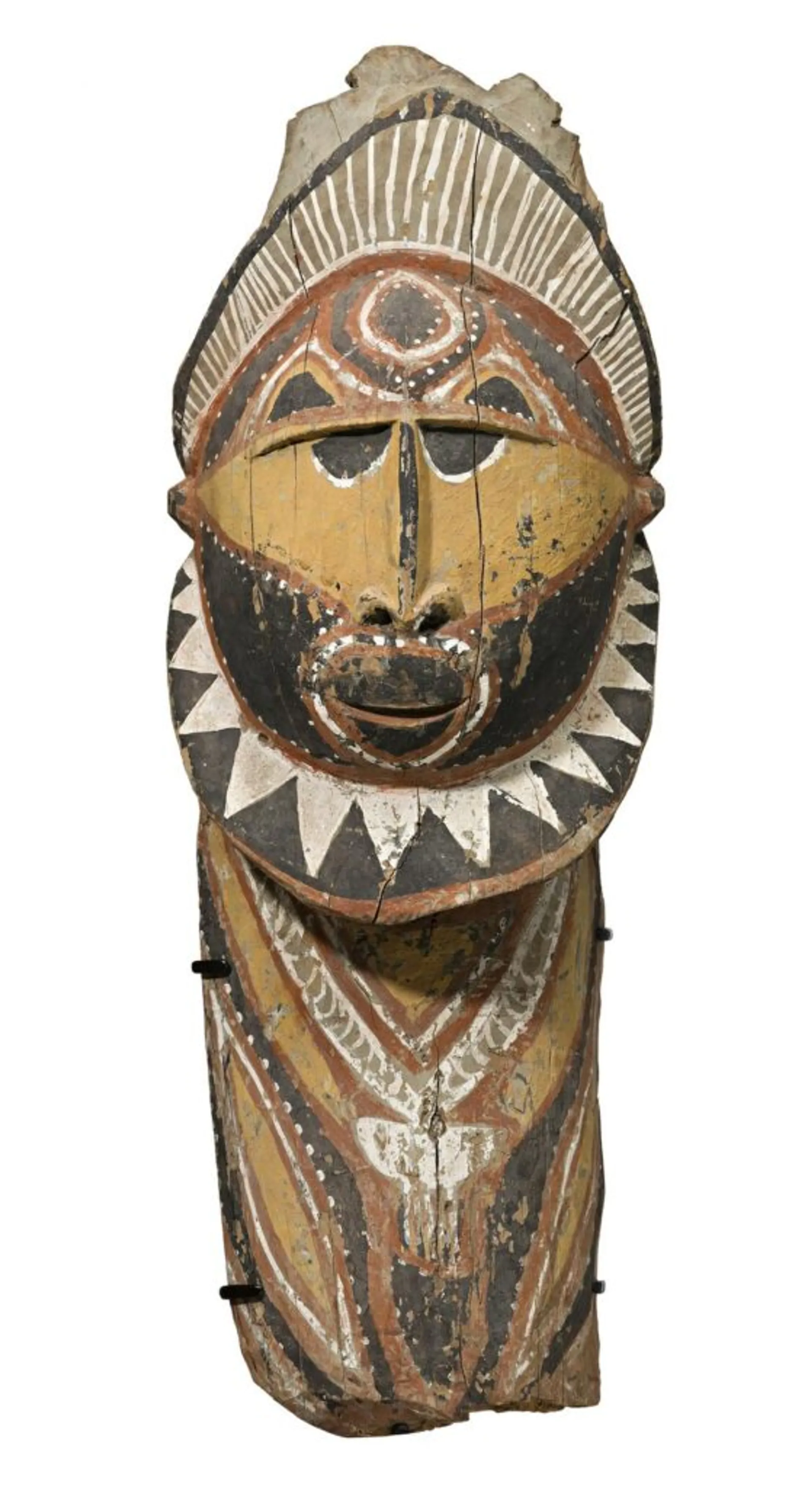 A MONUMENTAL ABELAM CEREMONIAL HEAD